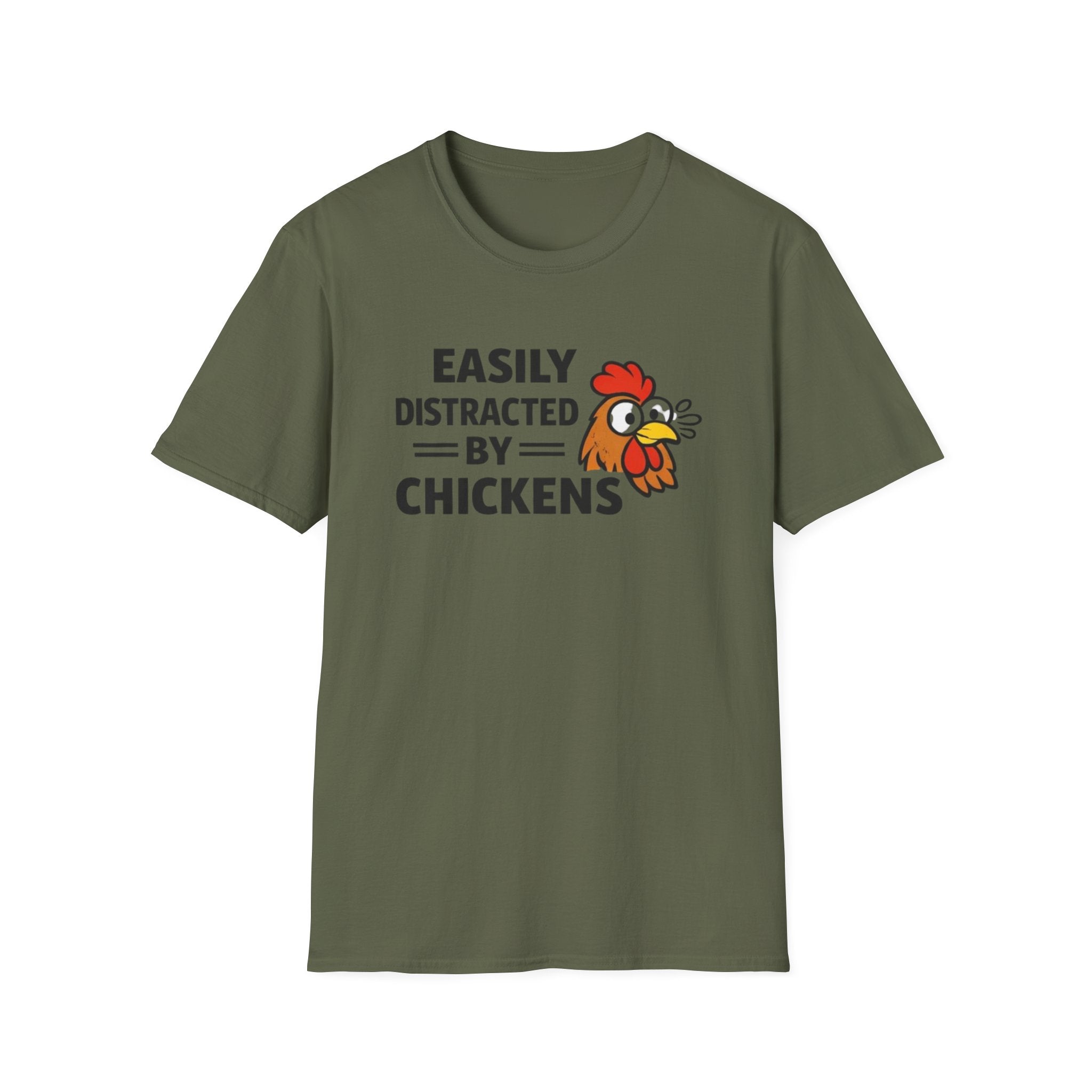 Easily Distracted by Chickens T-Shirt