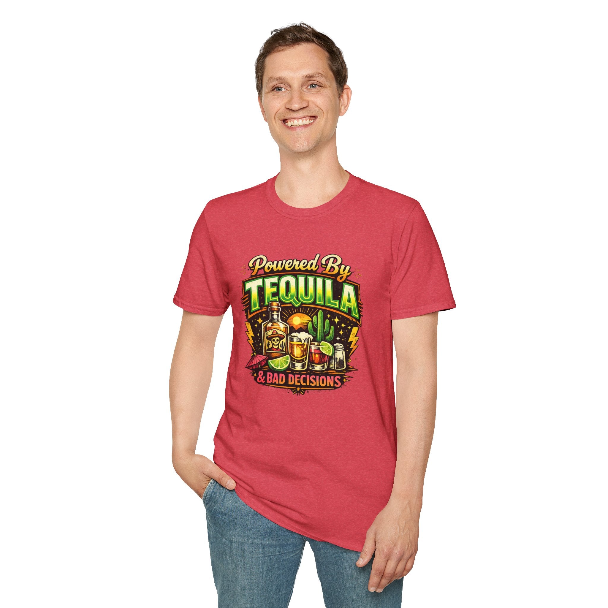 Tequila & Bad Decisions T-Shirt — Funny Bar Party Drinking Tee