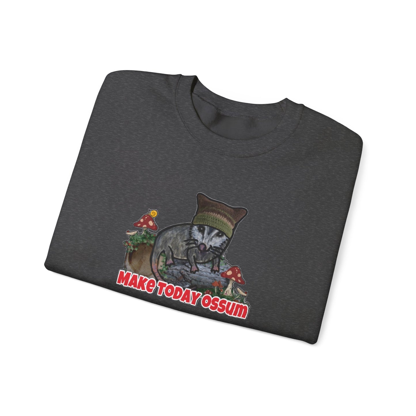 Make Today Ossum Cat Sweatshirt - Cozy Unisex Heavy Blend Crewneck