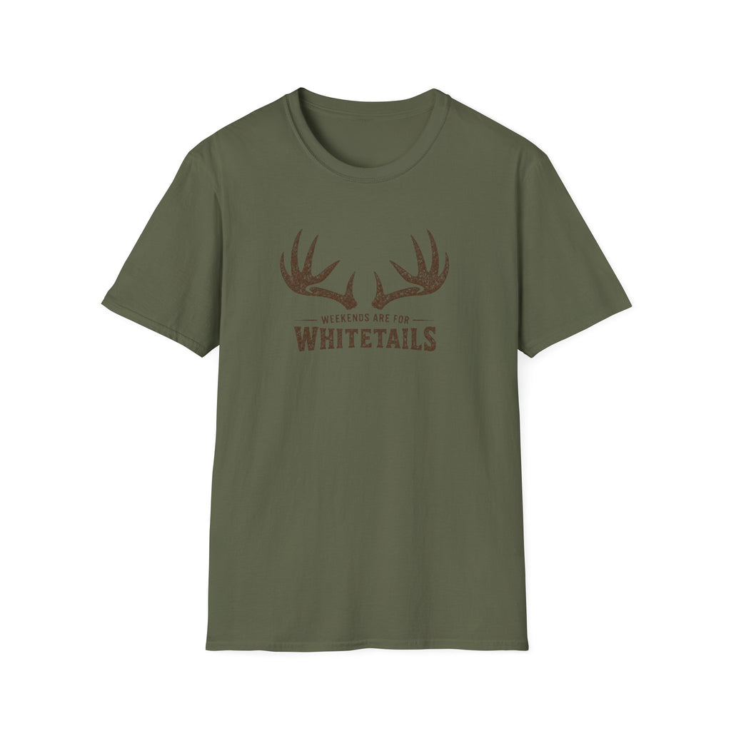 Whitetails Antler Tee — "Weekends Are For Whitetails" Hunting T‑Shirt