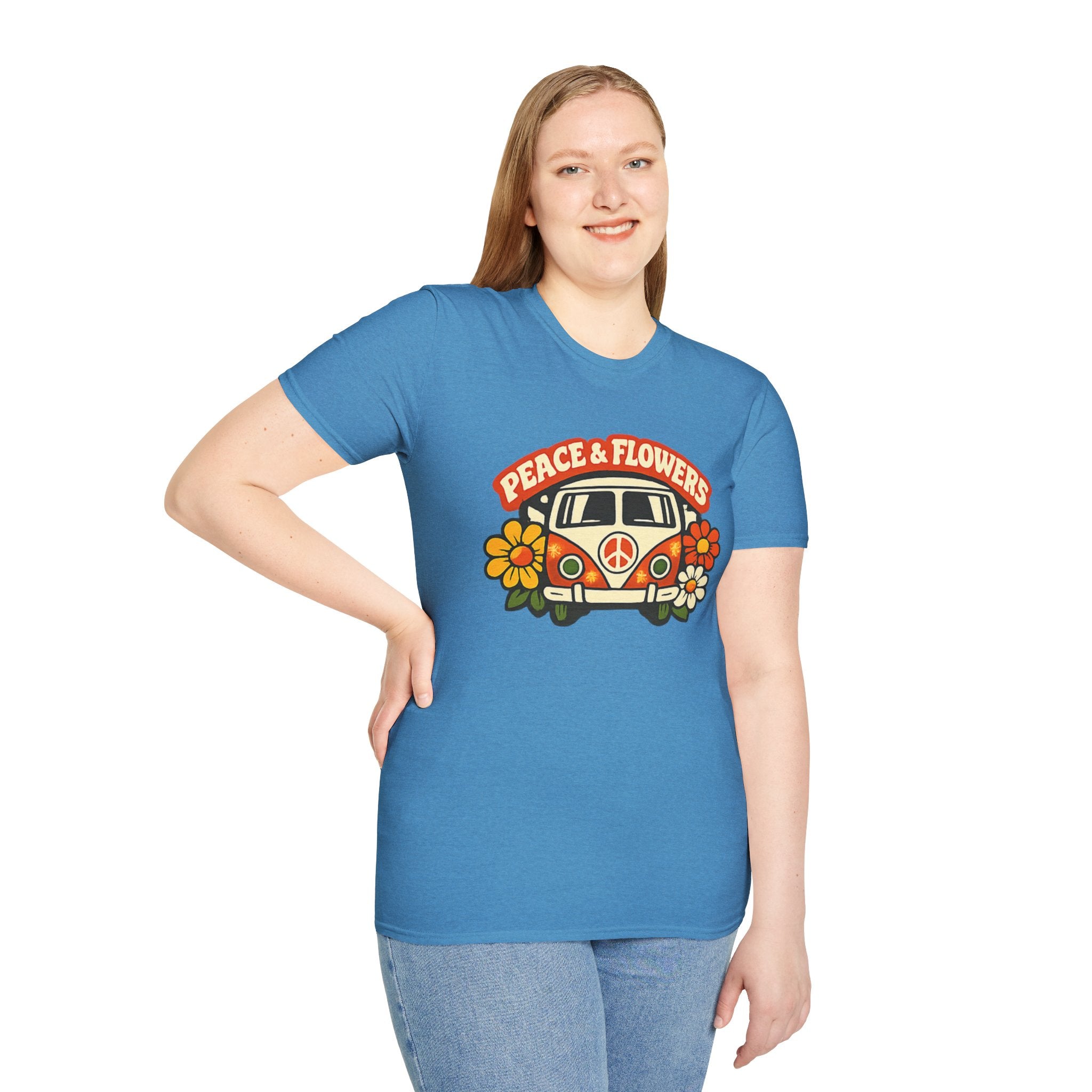 Hippie Van Peace & Flowers T-Shirt