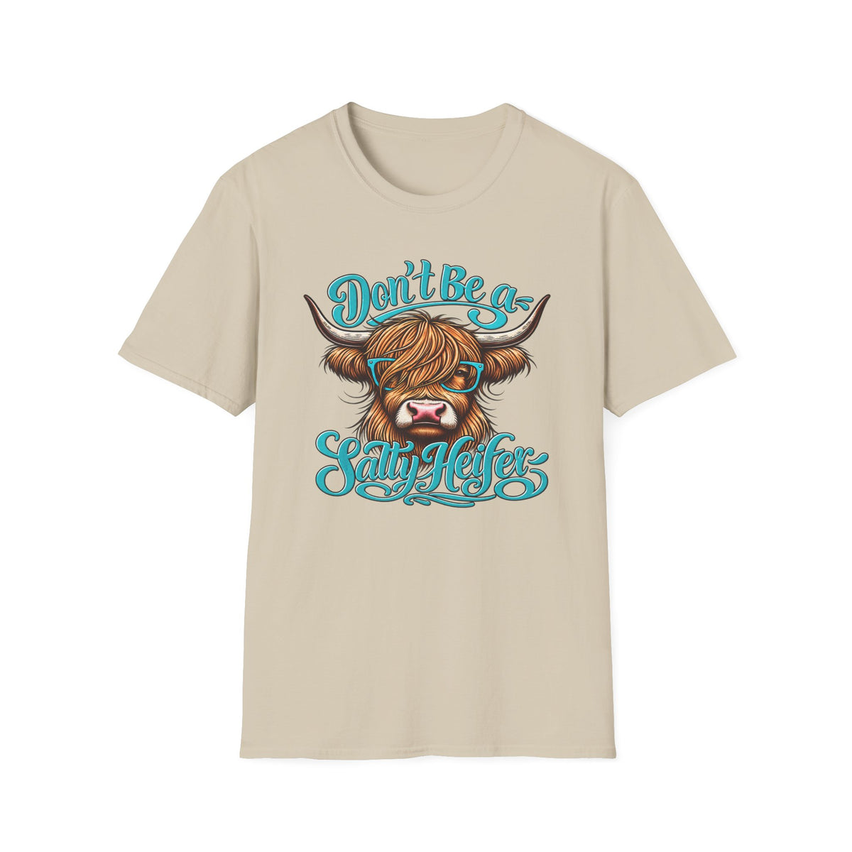 Don’t Be a Salty Heifer – Funny Highland Cow Graphic Tee
