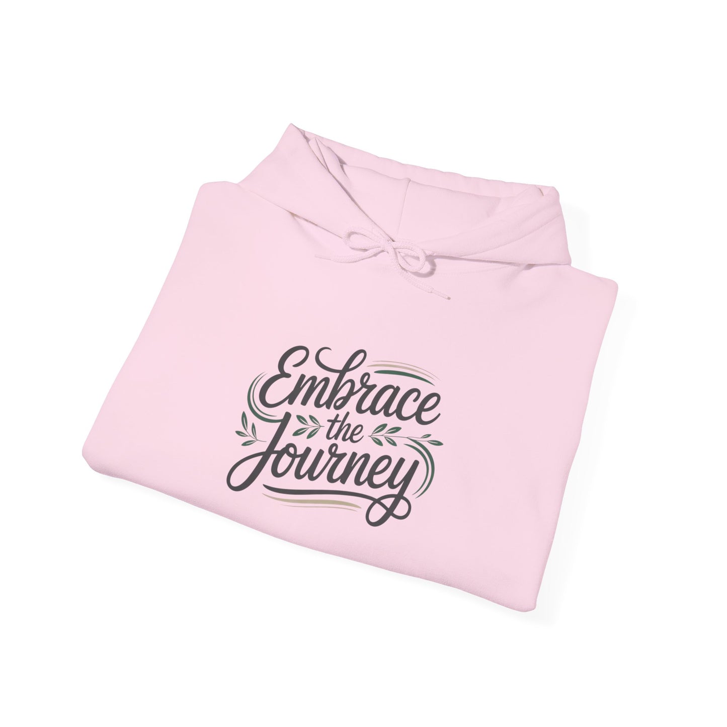 Embrace the Journey hoodie | hand-lettered minimalist quote, script typography