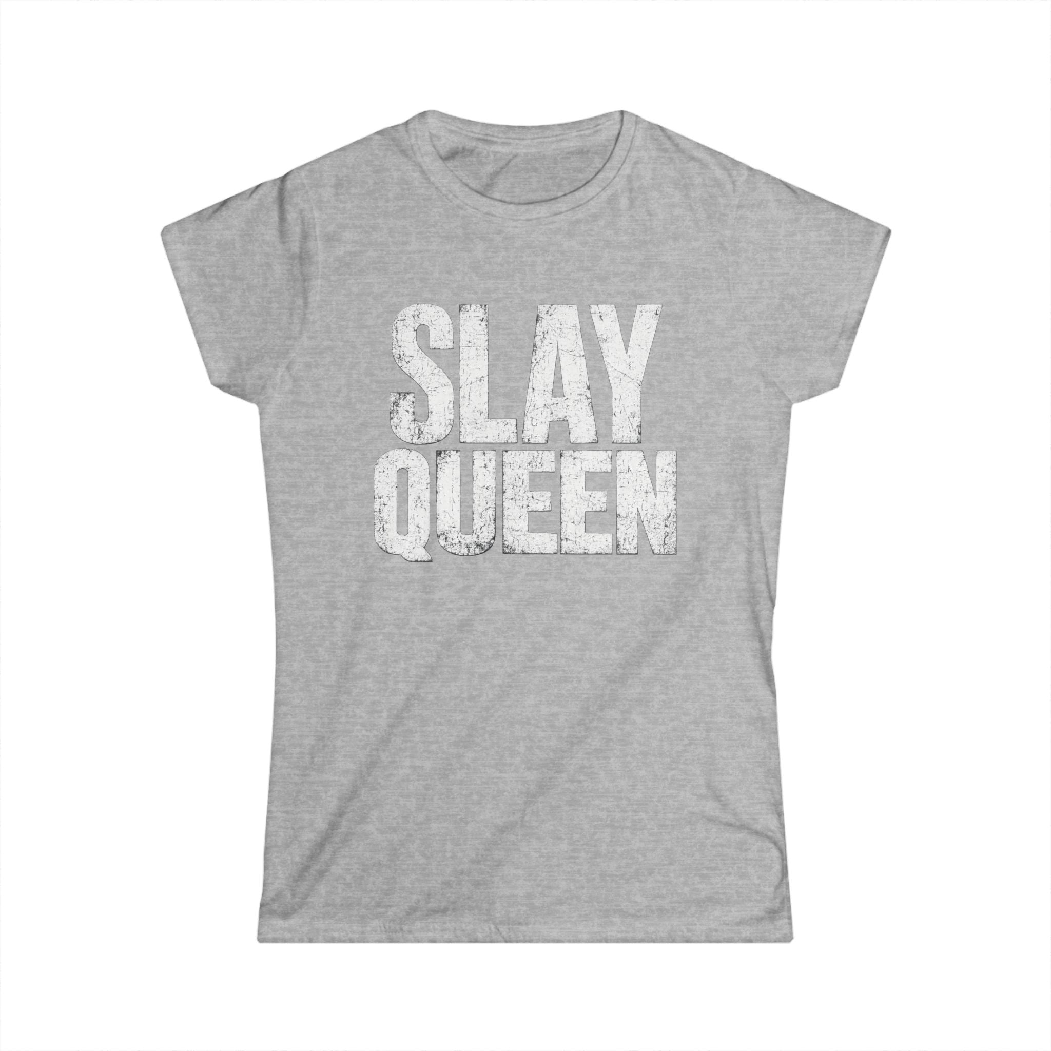Slay Queen T-Shirt — Bold Vintage Graphic Tee for Confident Women
