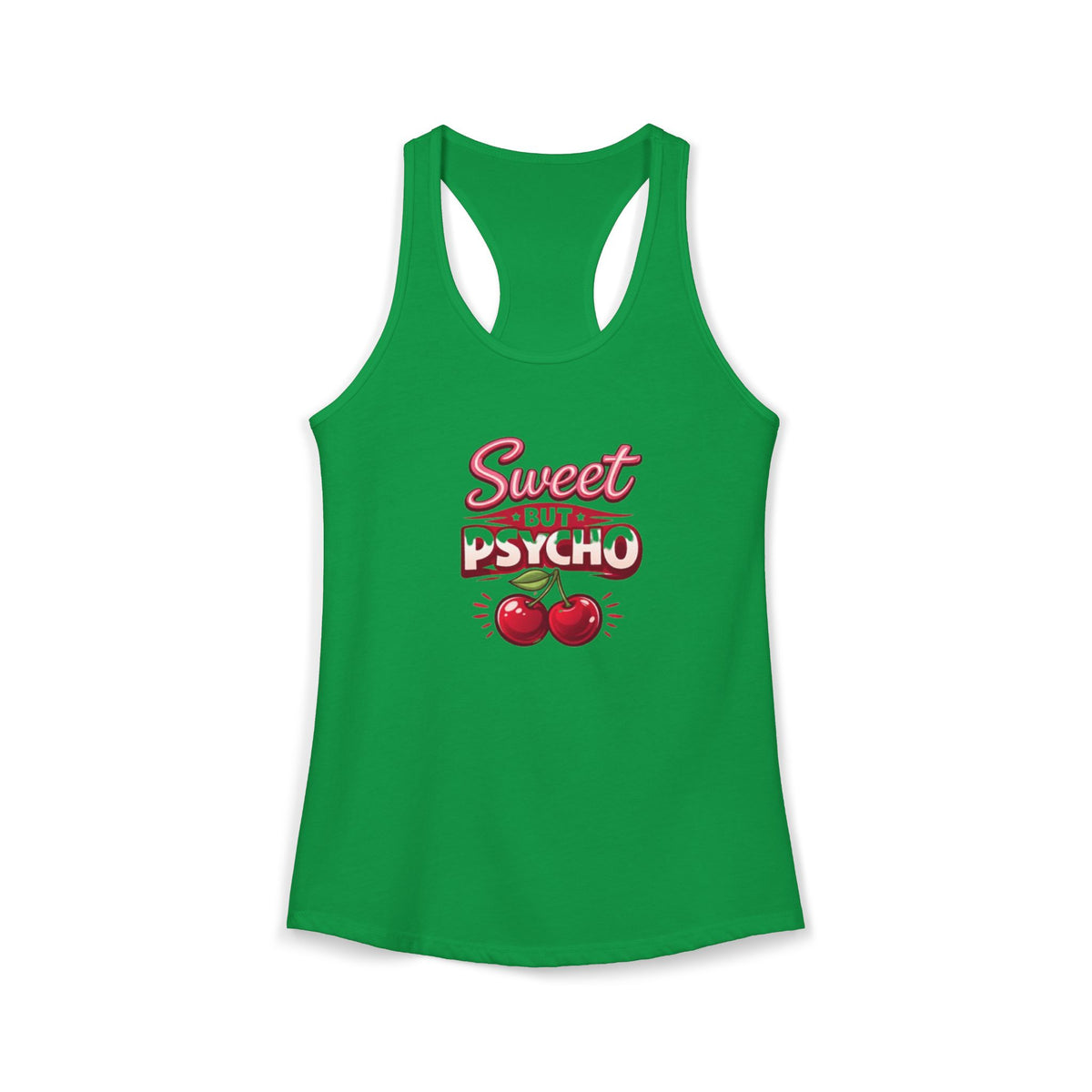 Sweet But Psycho Racerback Tank — Women's Graphic Tank Top