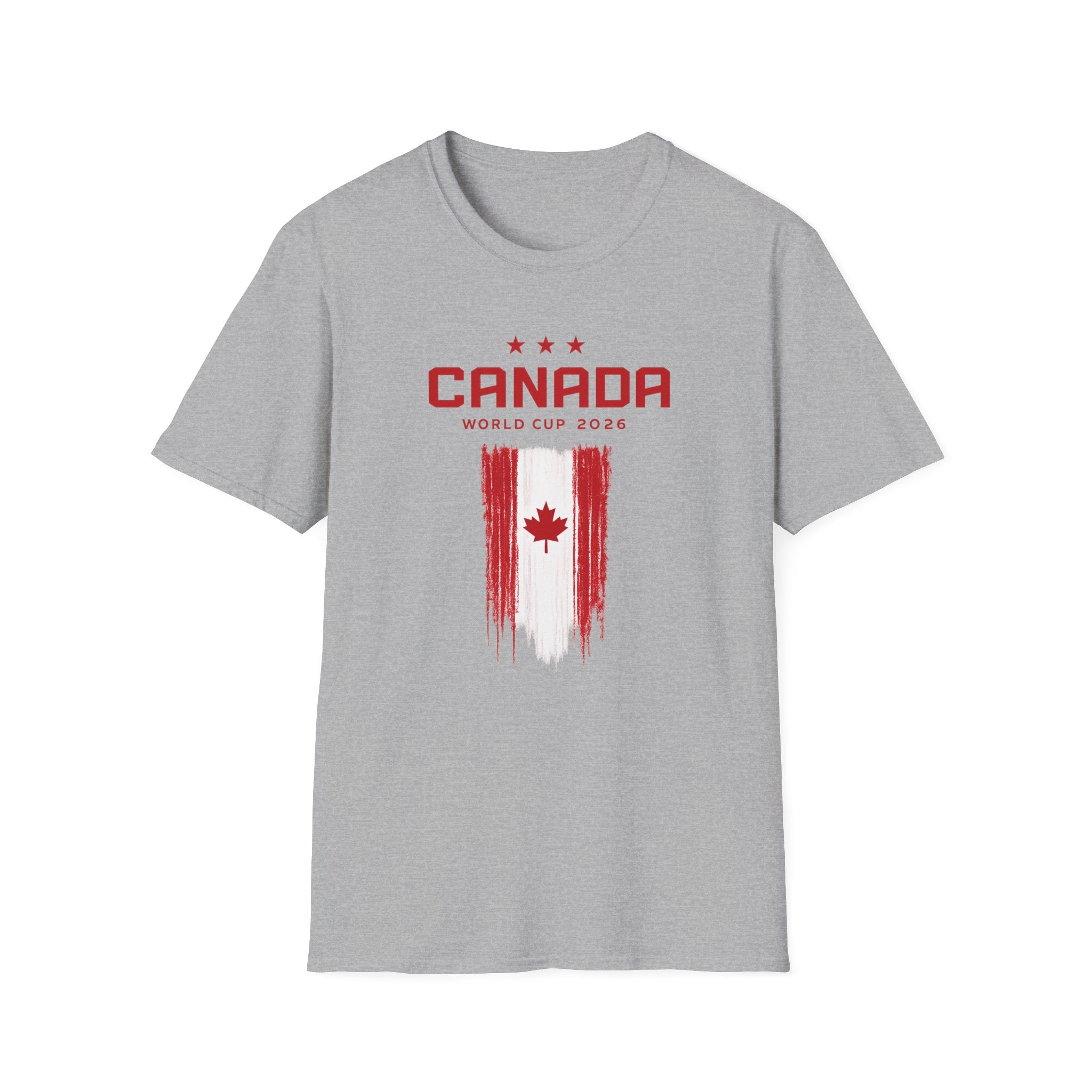 Canada World Cup 2026 T‑Shirt – Distressed Maple Flag Soccer Fan Tee
