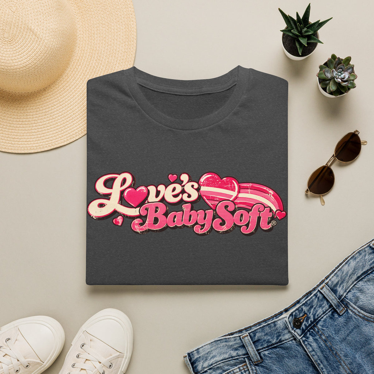 Love’s Baby Soft Vintage T-Shirt – Retro 70s & 80s Nostalgia Tee