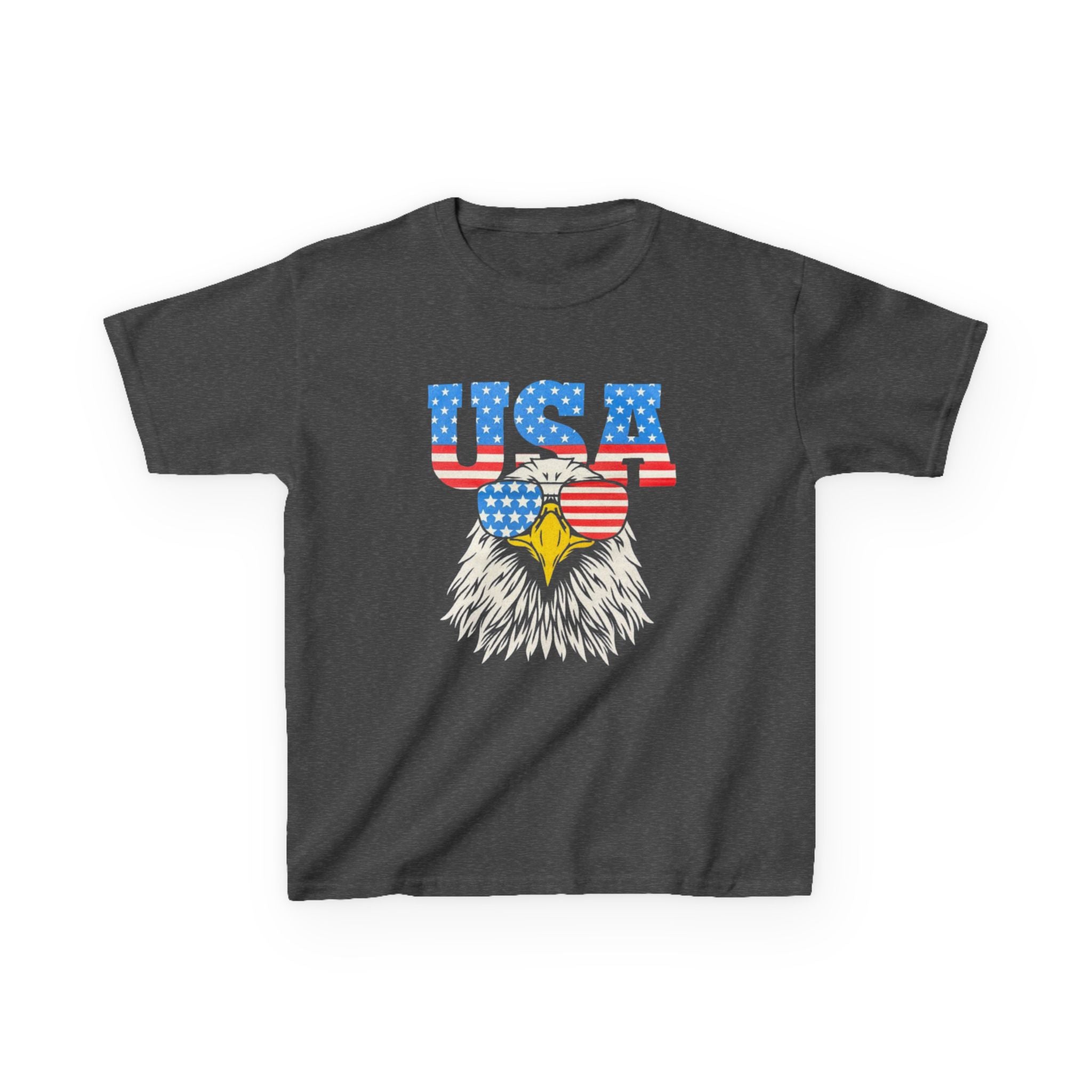 Patriotic Kids Tee, USA Eagle T-Shirt, Children’s Independence Day Shirt, 4th of July Kid's Outfit, American Pride Apparel