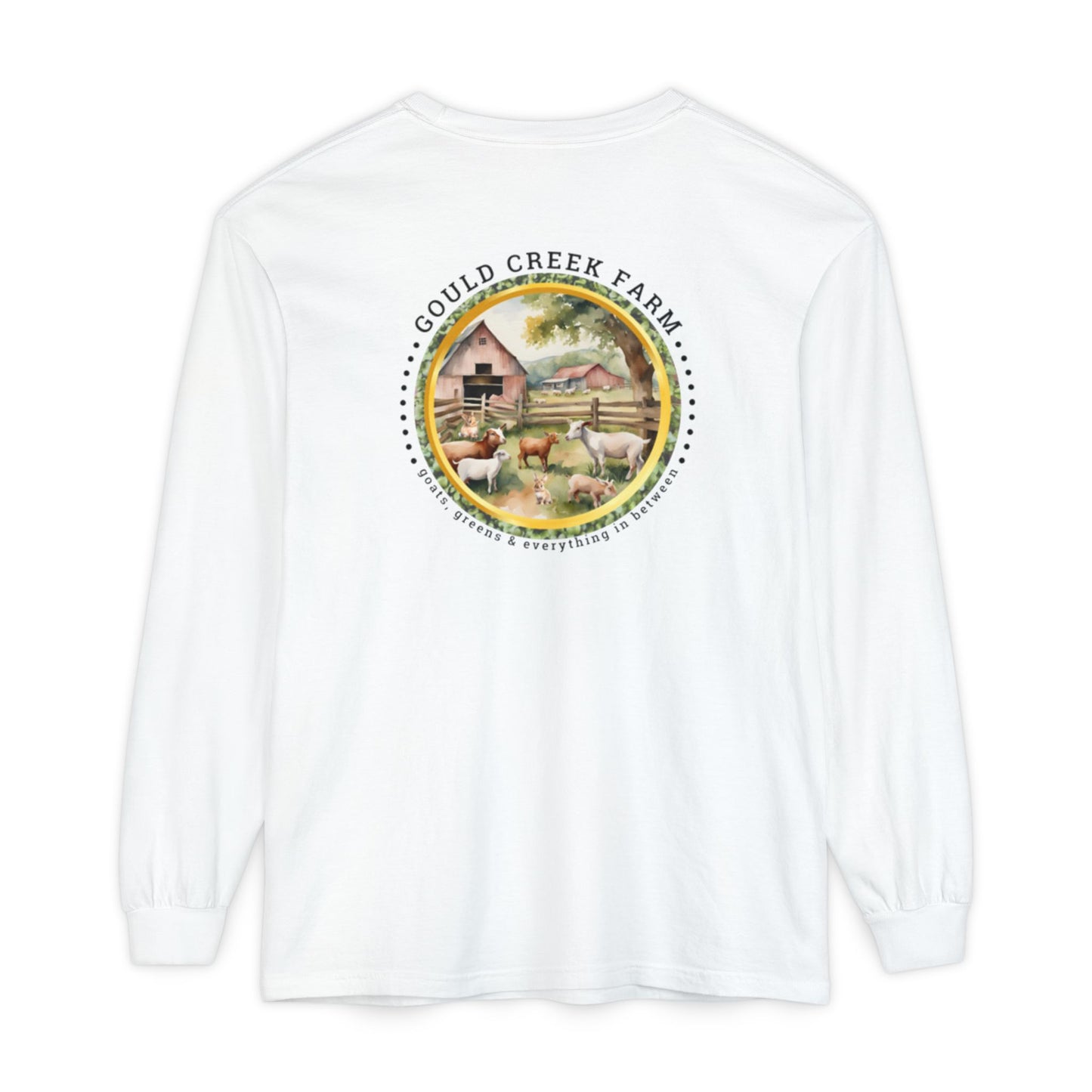 TTW Beads and Gould Creek Farm Vibrant Long Sleeve T-Shirt for Artists and Farmers