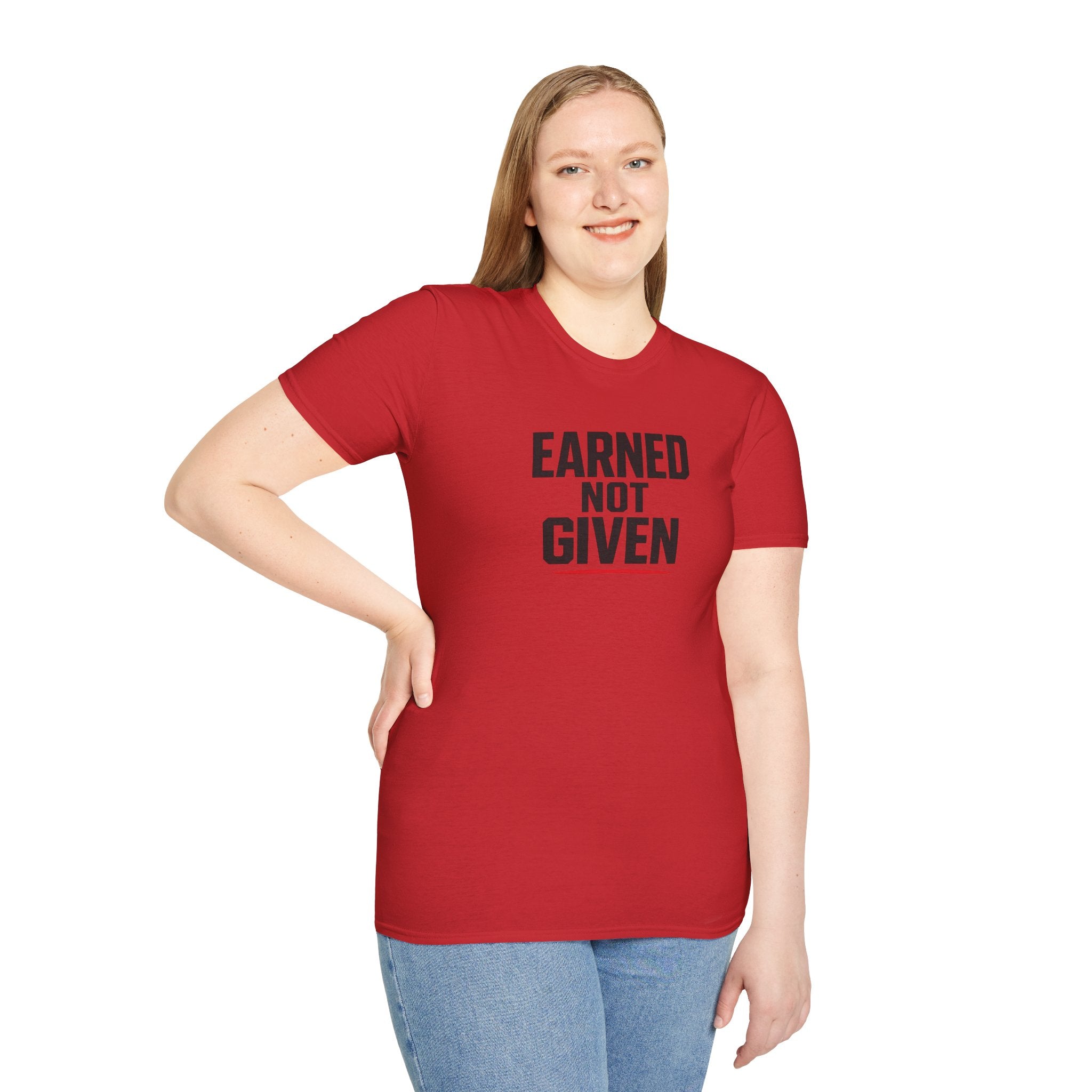 Earned Not Given T-Shirt — Motivational Gym Tee for Athletes & Fitness Enthusiasts