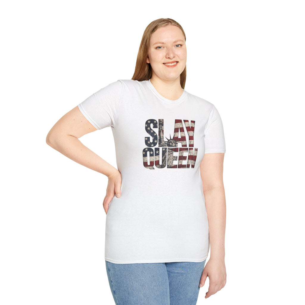 Slay Queen American Flag T-Shirt