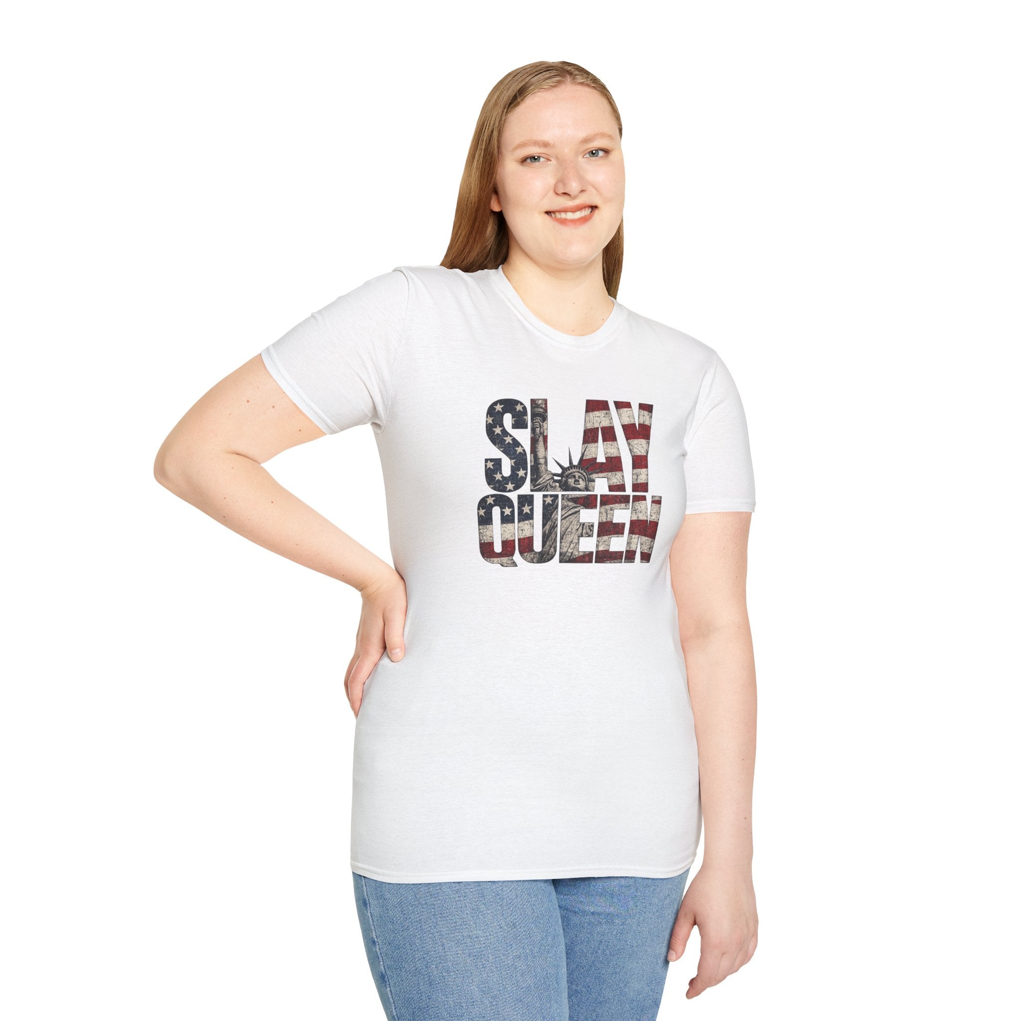 Slay Queen American Flag T-Shirt