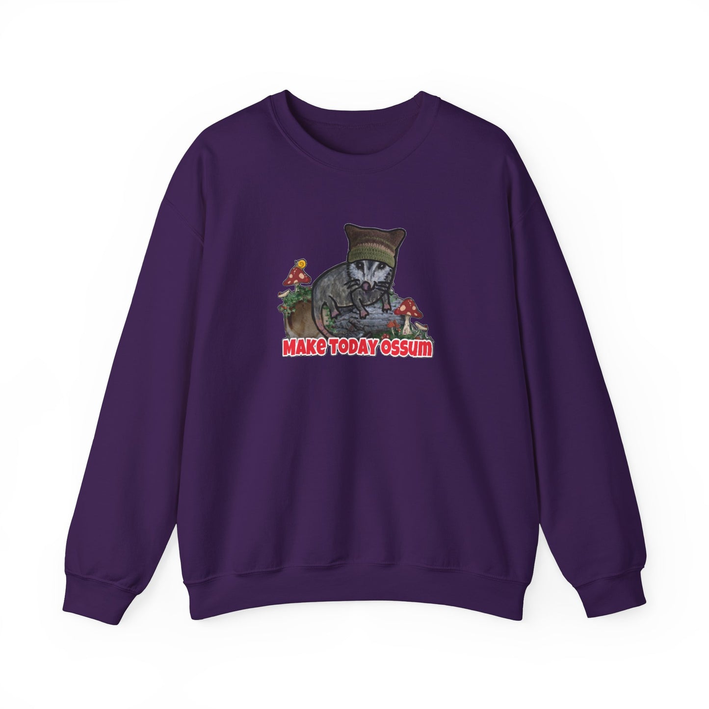 Make Today Ossum Cat Sweatshirt - Cozy Unisex Heavy Blend Crewneck