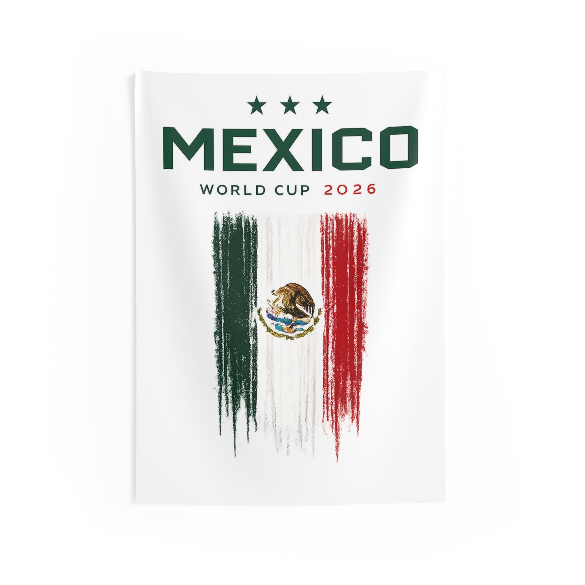Mexico World Cup 2026 Flag Tapestry – Indoor Soccer Fan Wall Decor