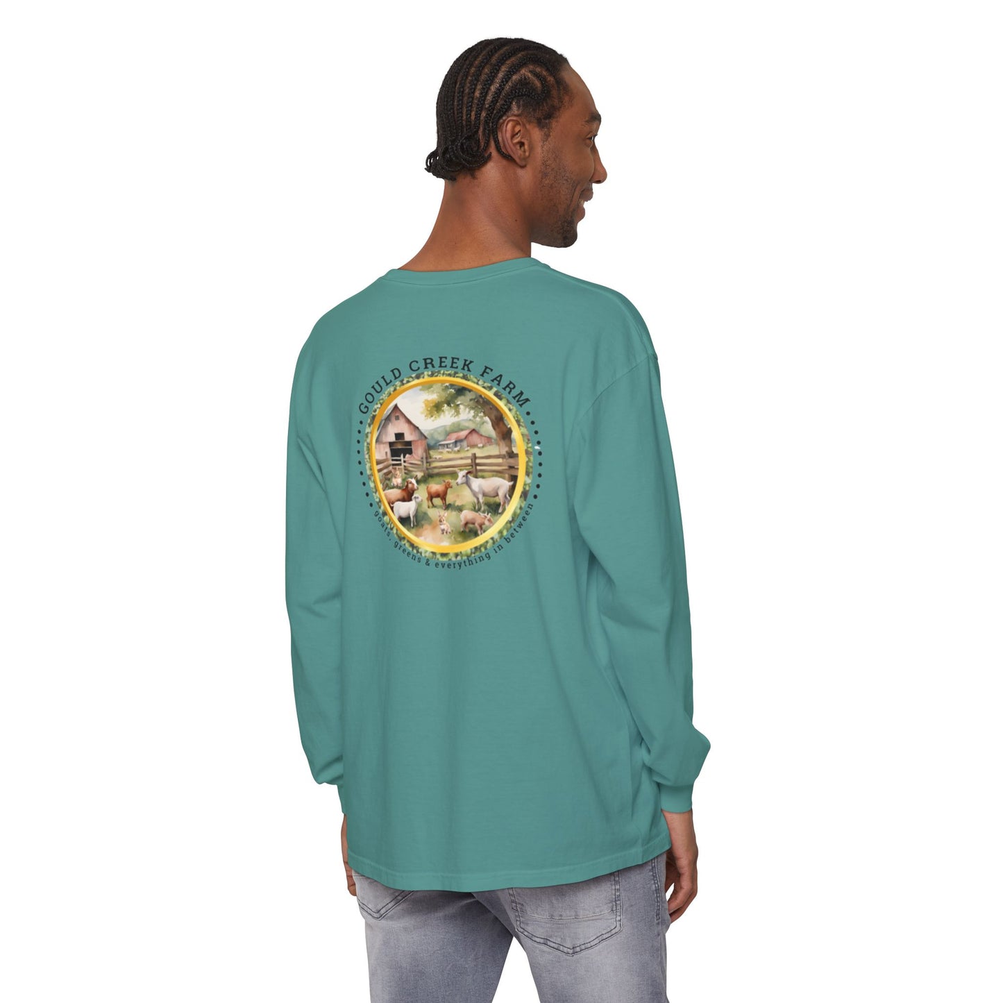 TTW Beads and Gould Creek Farm Vibrant Long Sleeve T-Shirt for Artists and Farmers