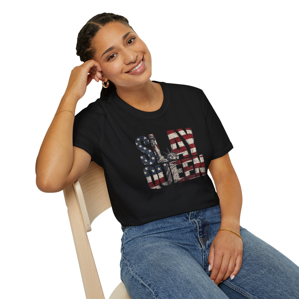 Slay Queen American Flag T-Shirt