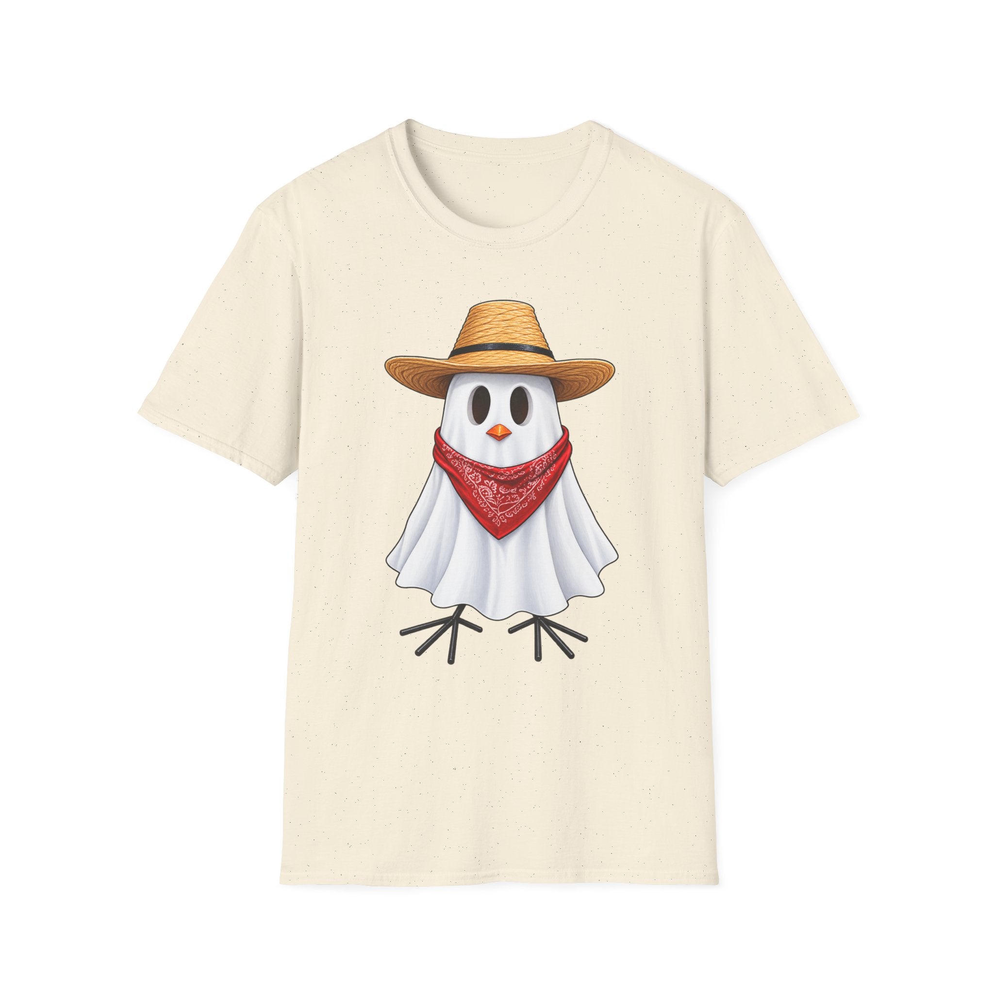 Ghost Chicken Cowboy Halloween Tee 👻🐔