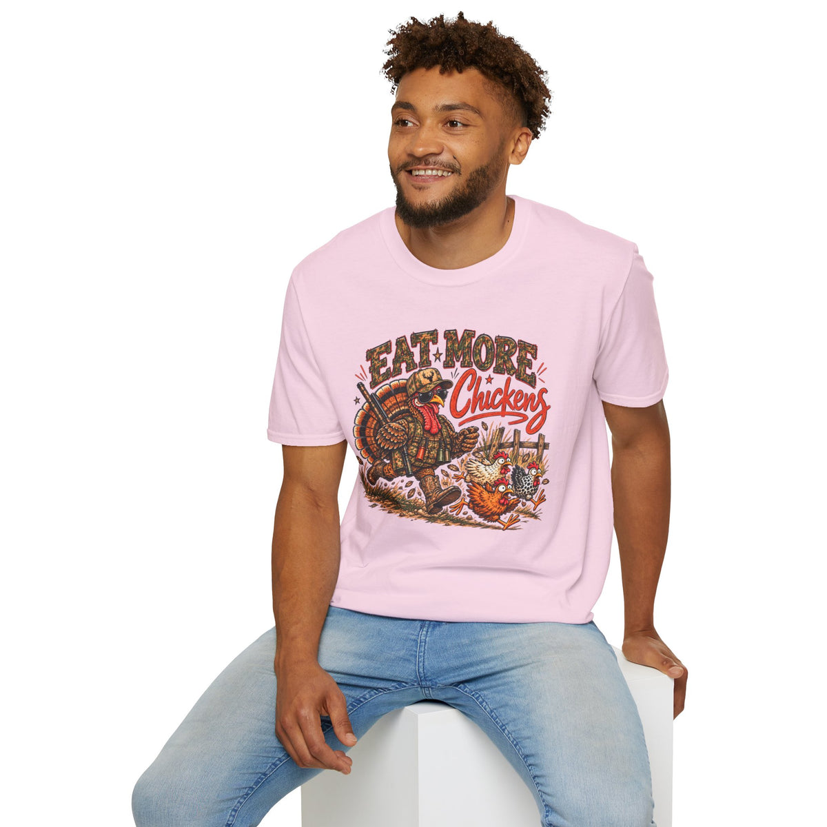 Eat More Chickens – Funny Chicken Shirt