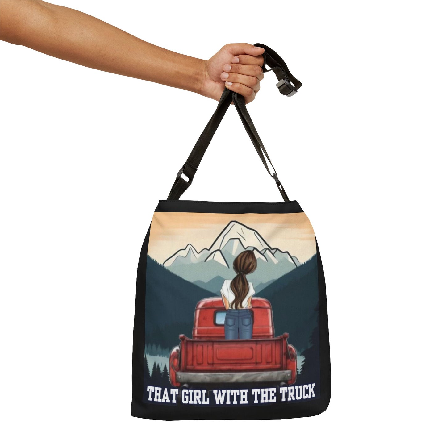 That Girl With The Truck - Adjustable Tote Bag (AOP)