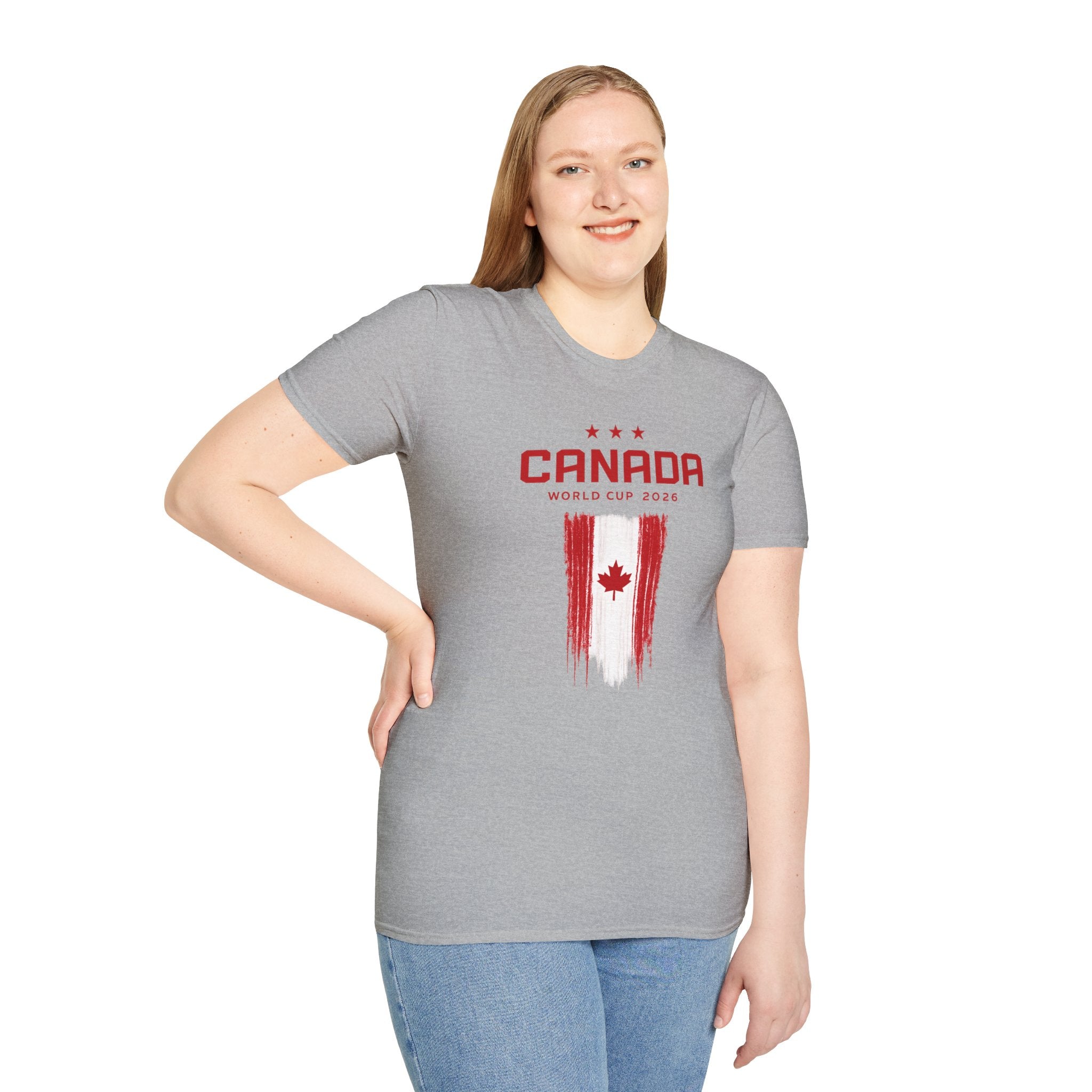 Canada World Cup 2026 T‑Shirt – Distressed Maple Flag Soccer Fan Tee
