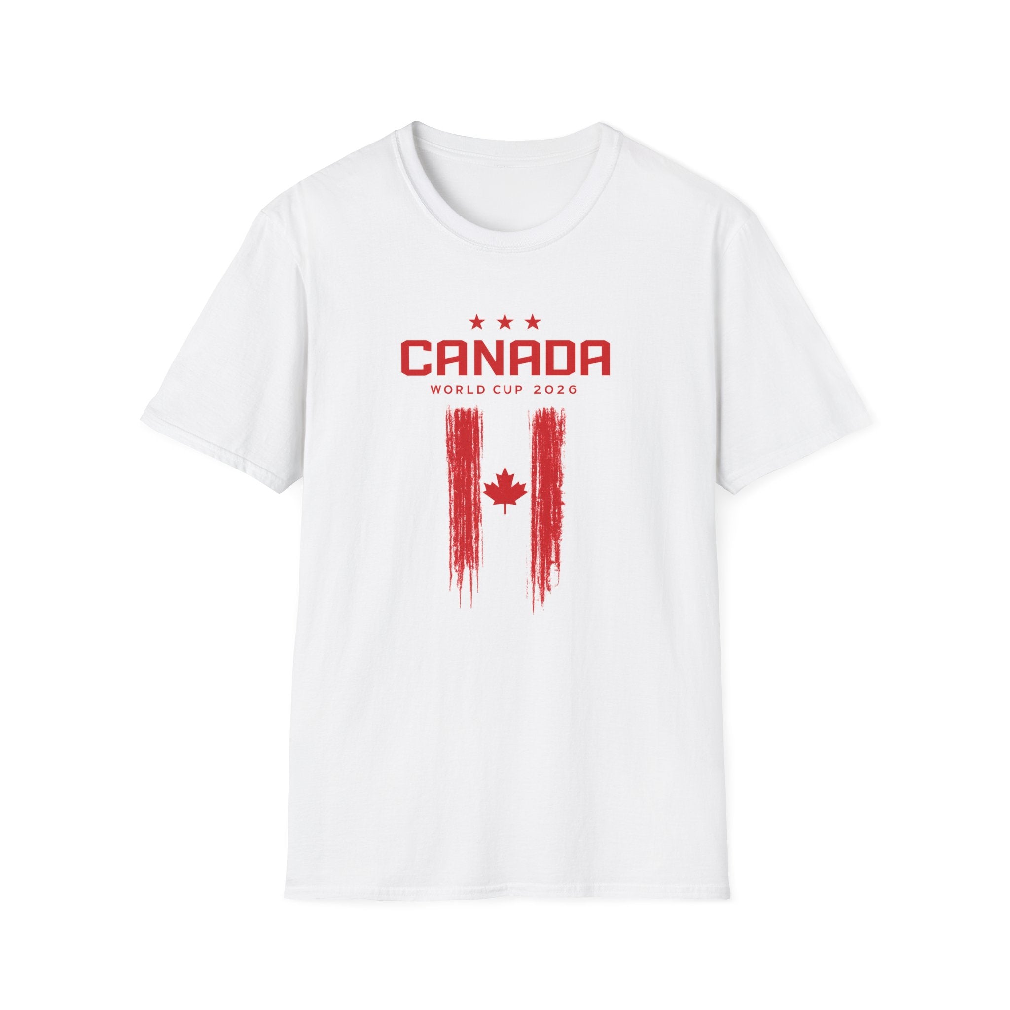 Canada World Cup 2026 T-Shirt — Distressed Maple Flag Soccer Fan Tee