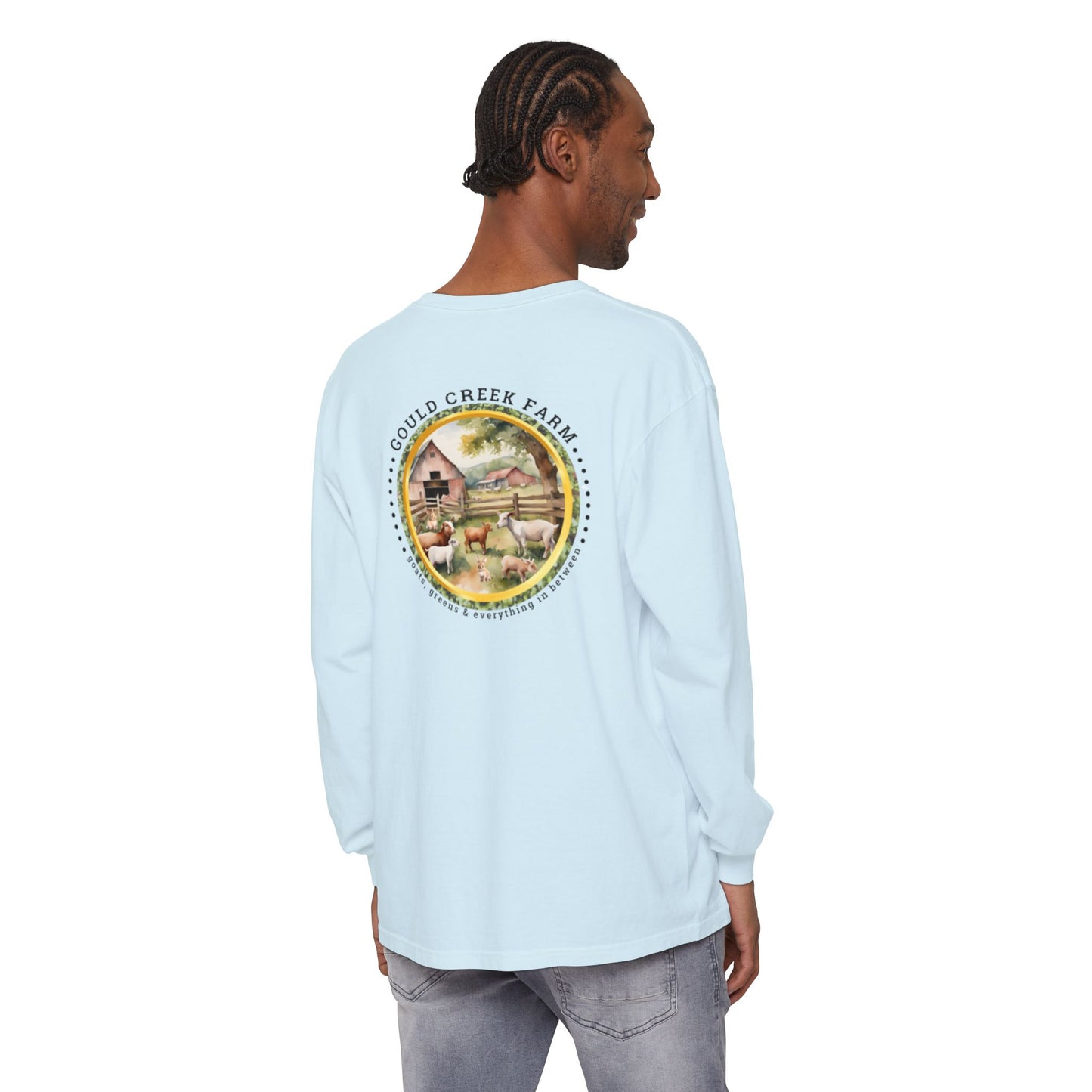 TTW Beads and Gould Creek Farm Vibrant Long Sleeve T-Shirt for Artists and Farmers