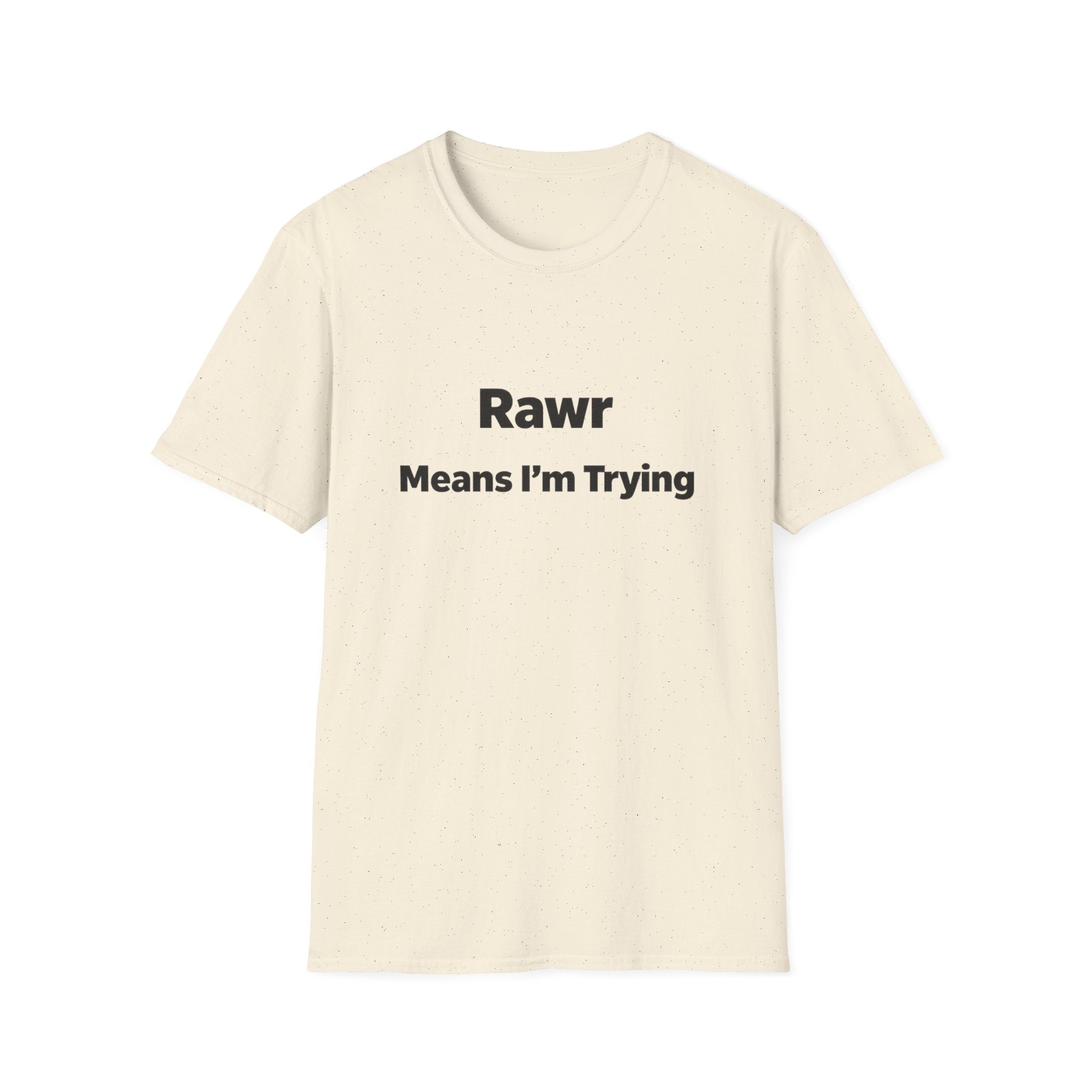 "Rawr Means I’m Trying" T-Shirt — Cute Funny Graphic Tee
