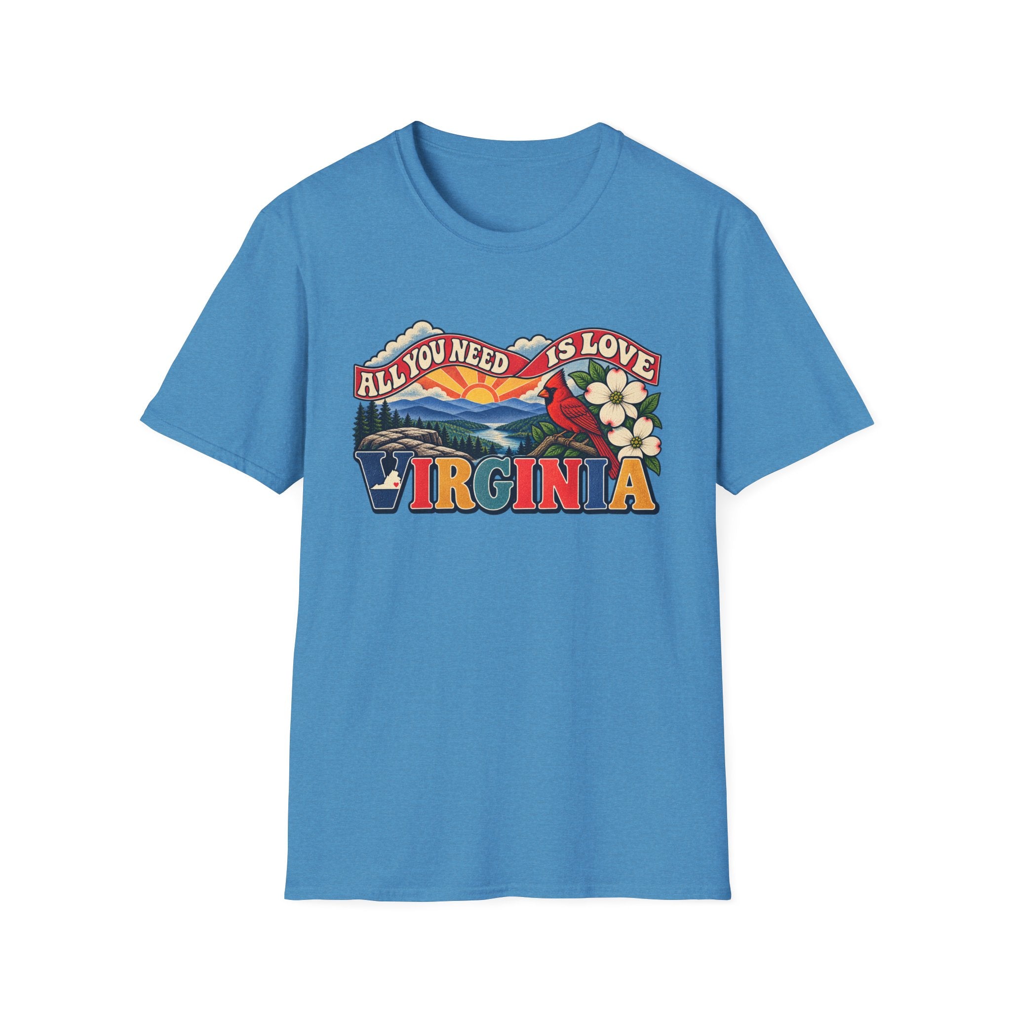 Virginia Retro 'All You Need Is Love' T-Shirt
