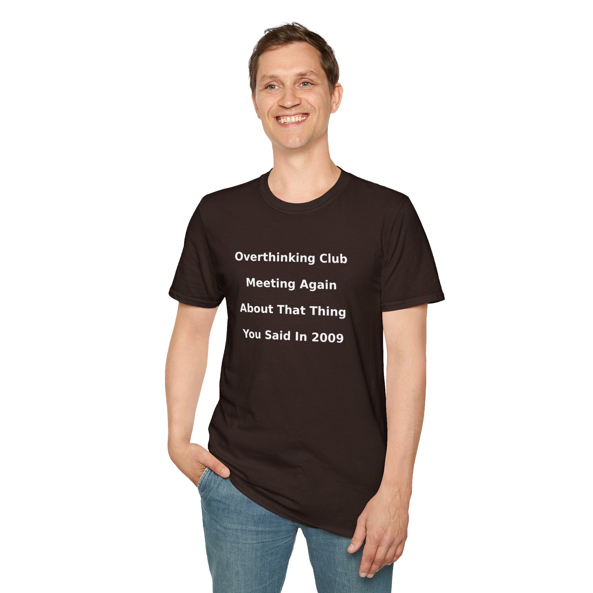 Overthinking Club T-Shirt — Funny Mental Health Tee for Overthinkers
