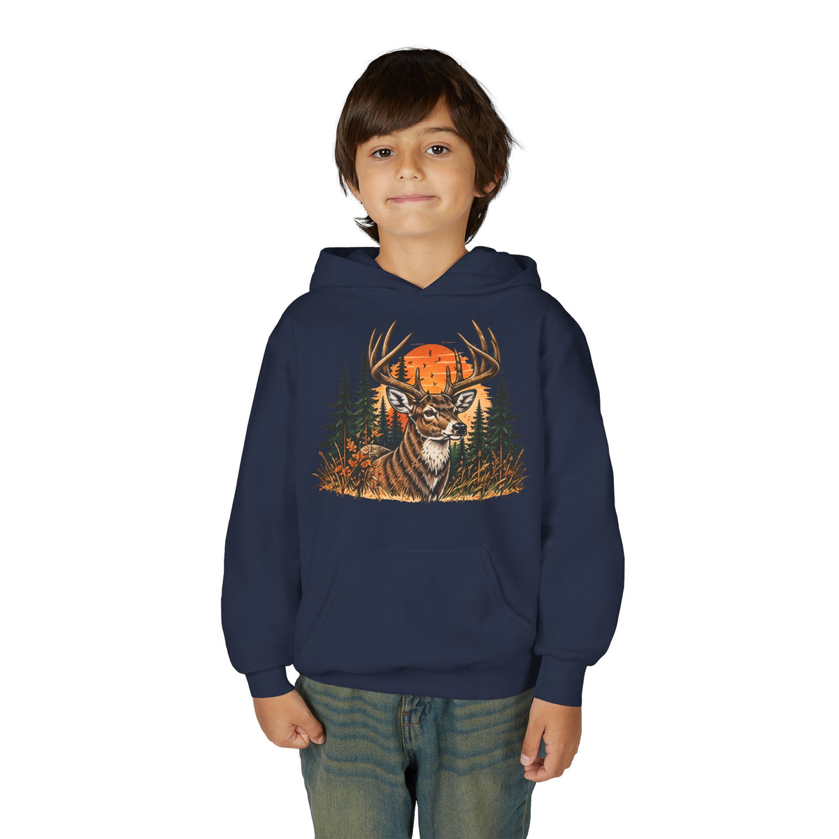 Whitetail Sunset Kids Hoodie