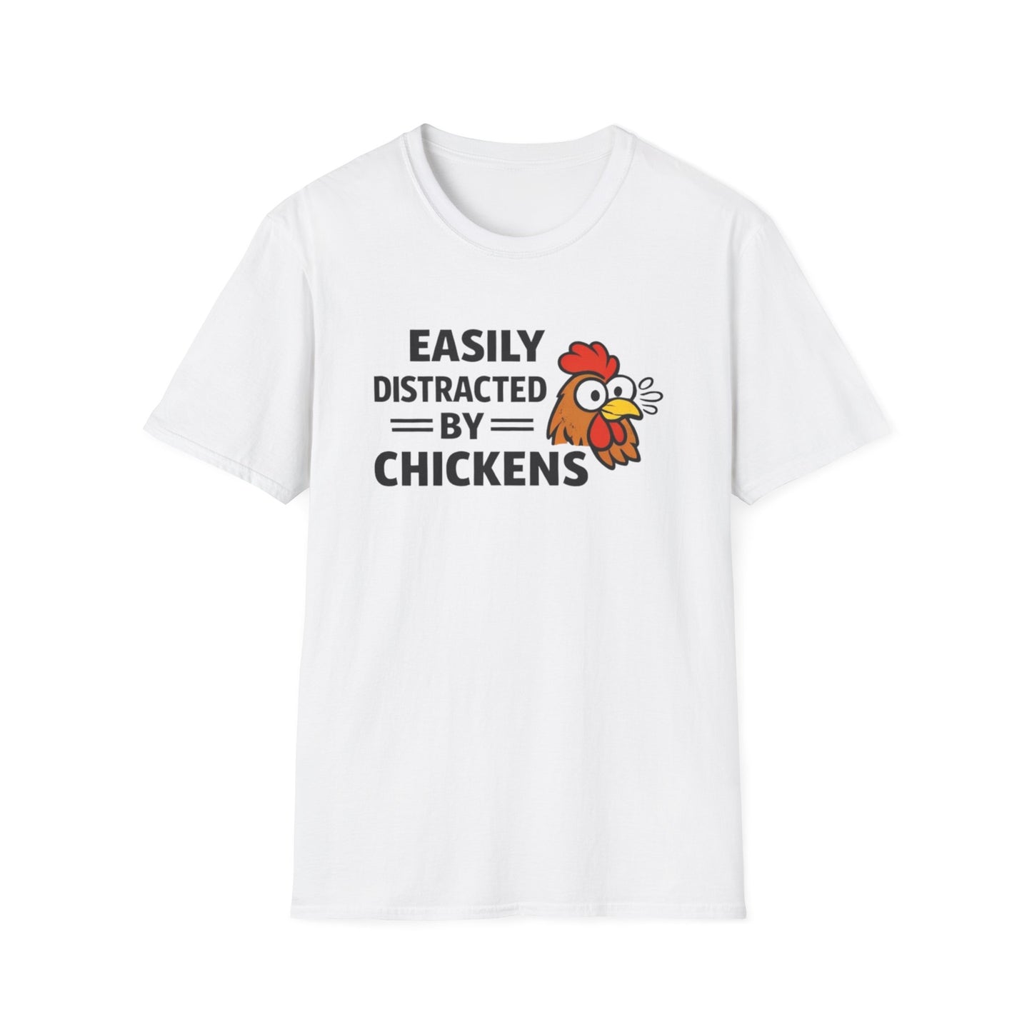 Easily Distracted by Chickens T-Shirt