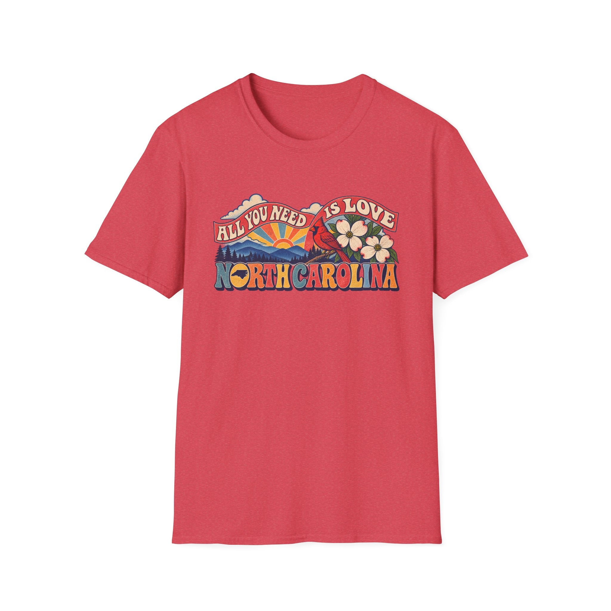 North Carolina Retro 'All You Need Is Love' T-Shirt