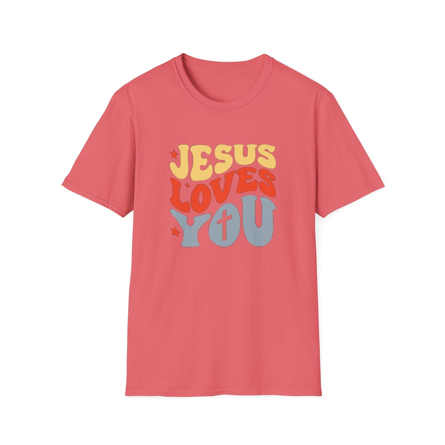 Jesus Loves You - Unisex Softstyle T-Shirt - Fun and Casual Wear for All Occasions