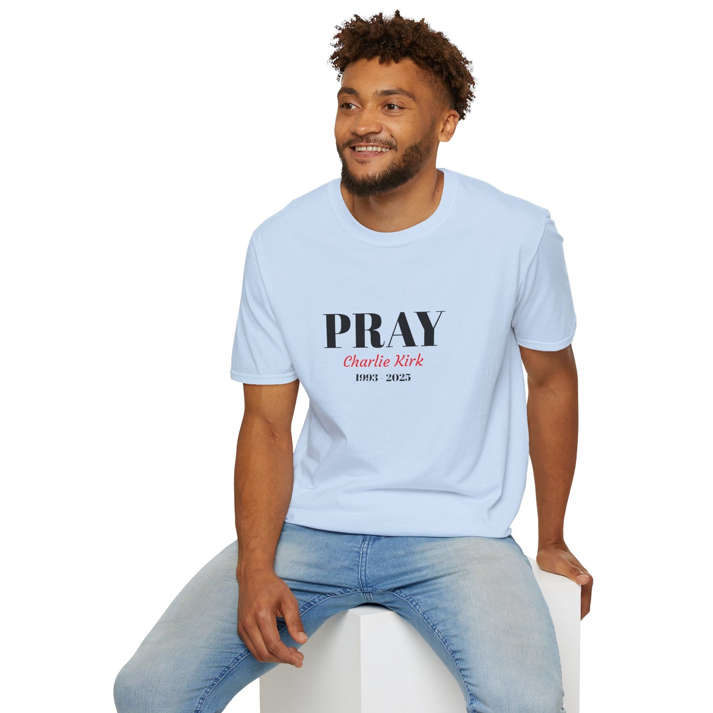 Unisex T-Shirt Charlie Kirk Remembrance Pray Shirt