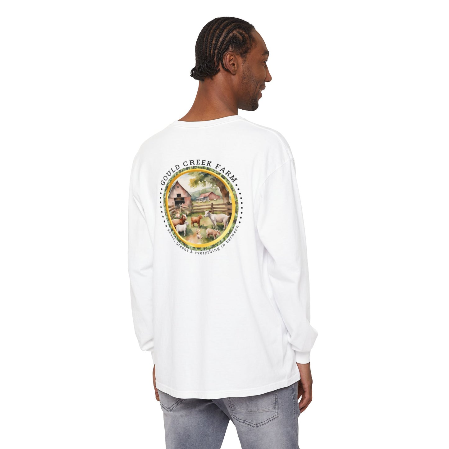 TTW Beads and Gould Creek Farm Vibrant Long Sleeve T-Shirt for Artists and Farmers