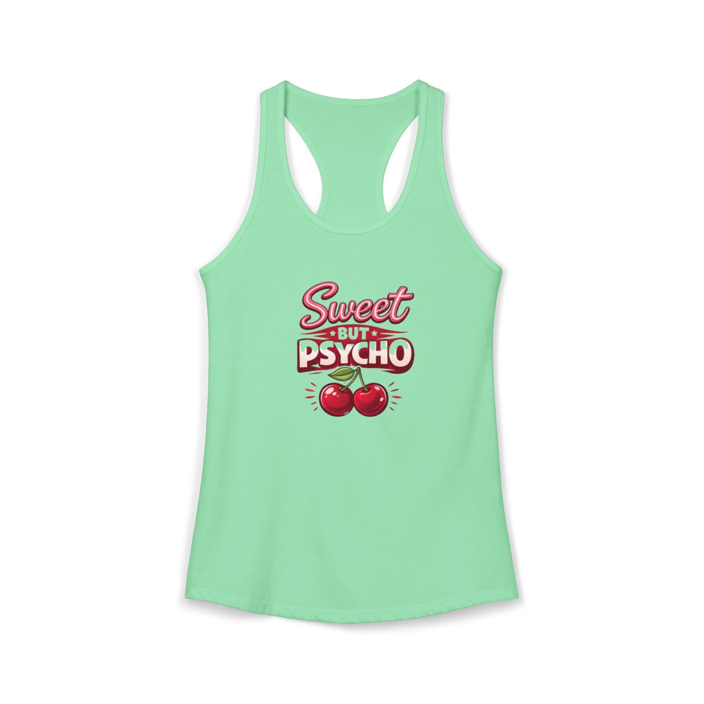 Sweet But Psycho Racerback Tank — Women's Graphic Tank Top
