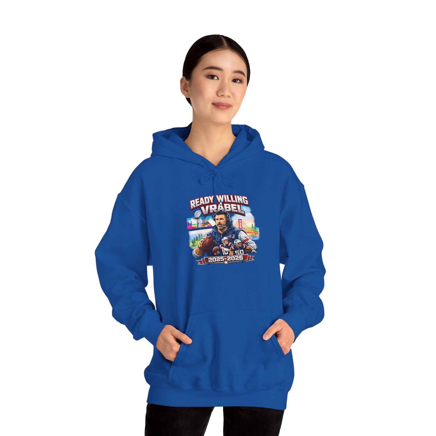 Ready, Willing, & Vrabel Hoodie — Veteran Tribute Graphic Pullover