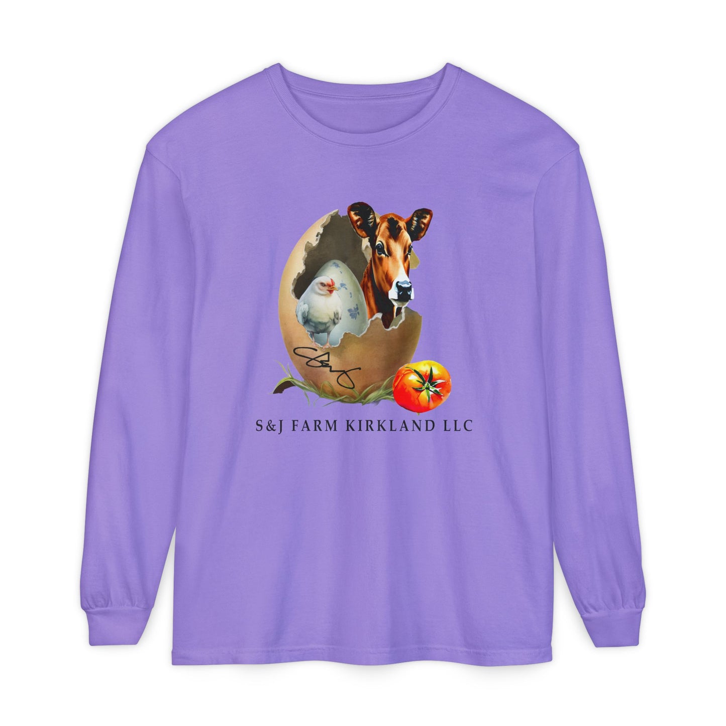 S&J Farm Kirkland LLC - Unisex Garment-dyed Long Sleeve T-Shirt