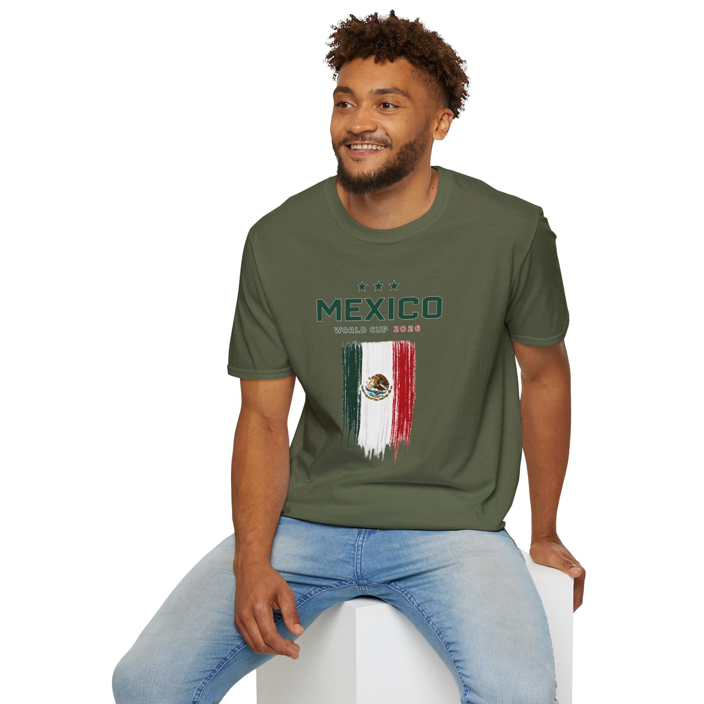 Mexico World Cup 2026 T-Shirt – Distressed Flag Soccer Tee
