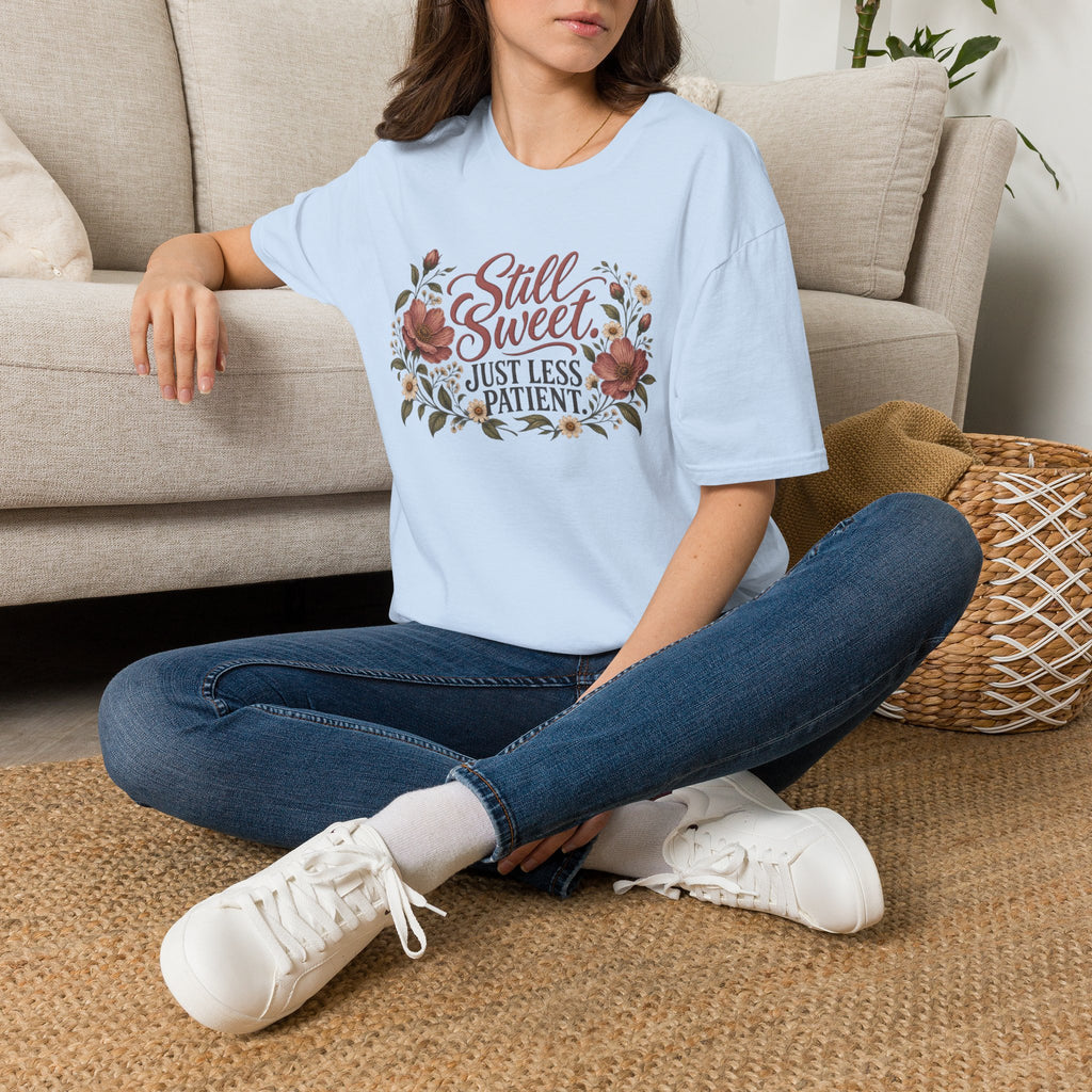 Still Sweet, Just Less Patient – Floral Softstyle Tee