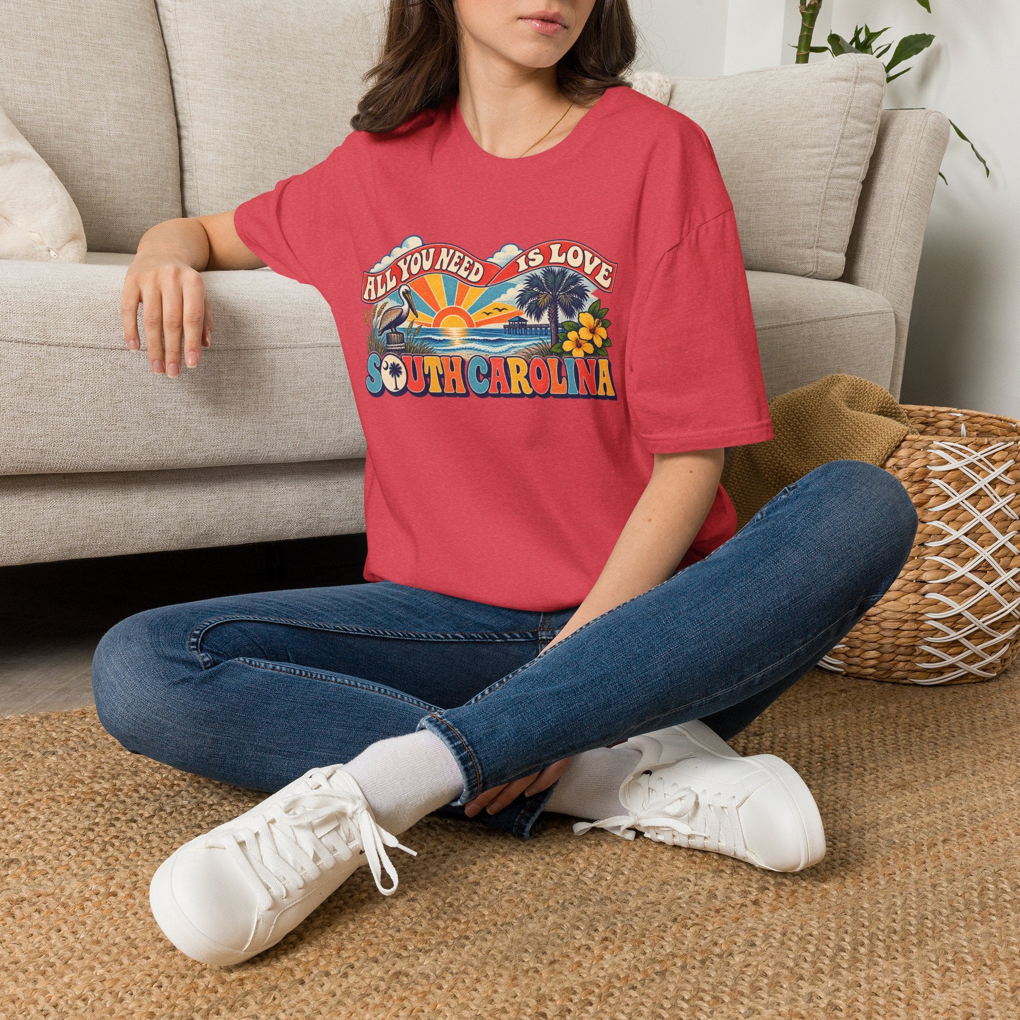 South Carolina Retro 'All You Need Is Love' T-Shirt