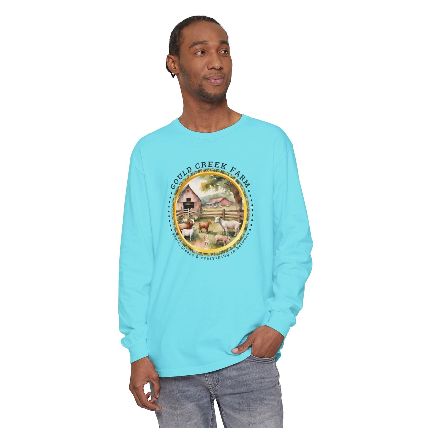 Gould Creek Farm - Unisex Garment-dyed Long Sleeve T-Shirt