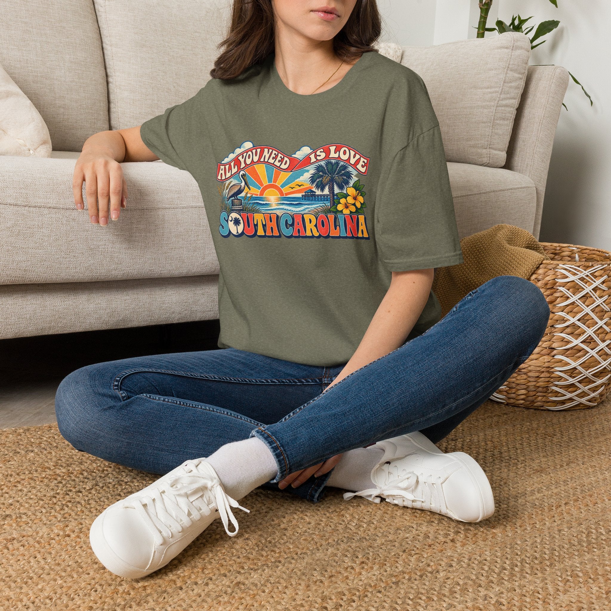 South Carolina Retro 'All You Need Is Love' T-Shirt