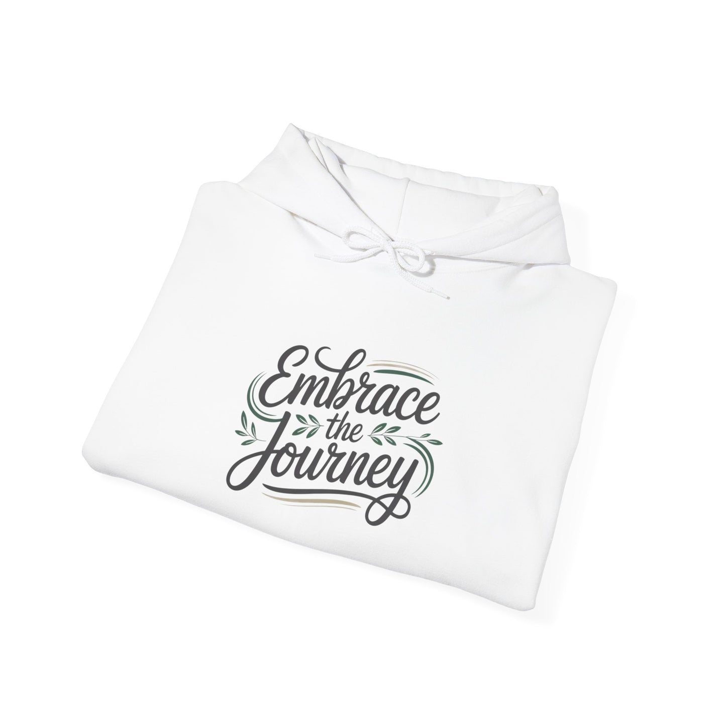 Embrace the Journey hoodie | hand-lettered minimalist quote, script typography
