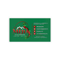 Green Business Cards — Mejia Cleaning Branded Parrot Logo Card