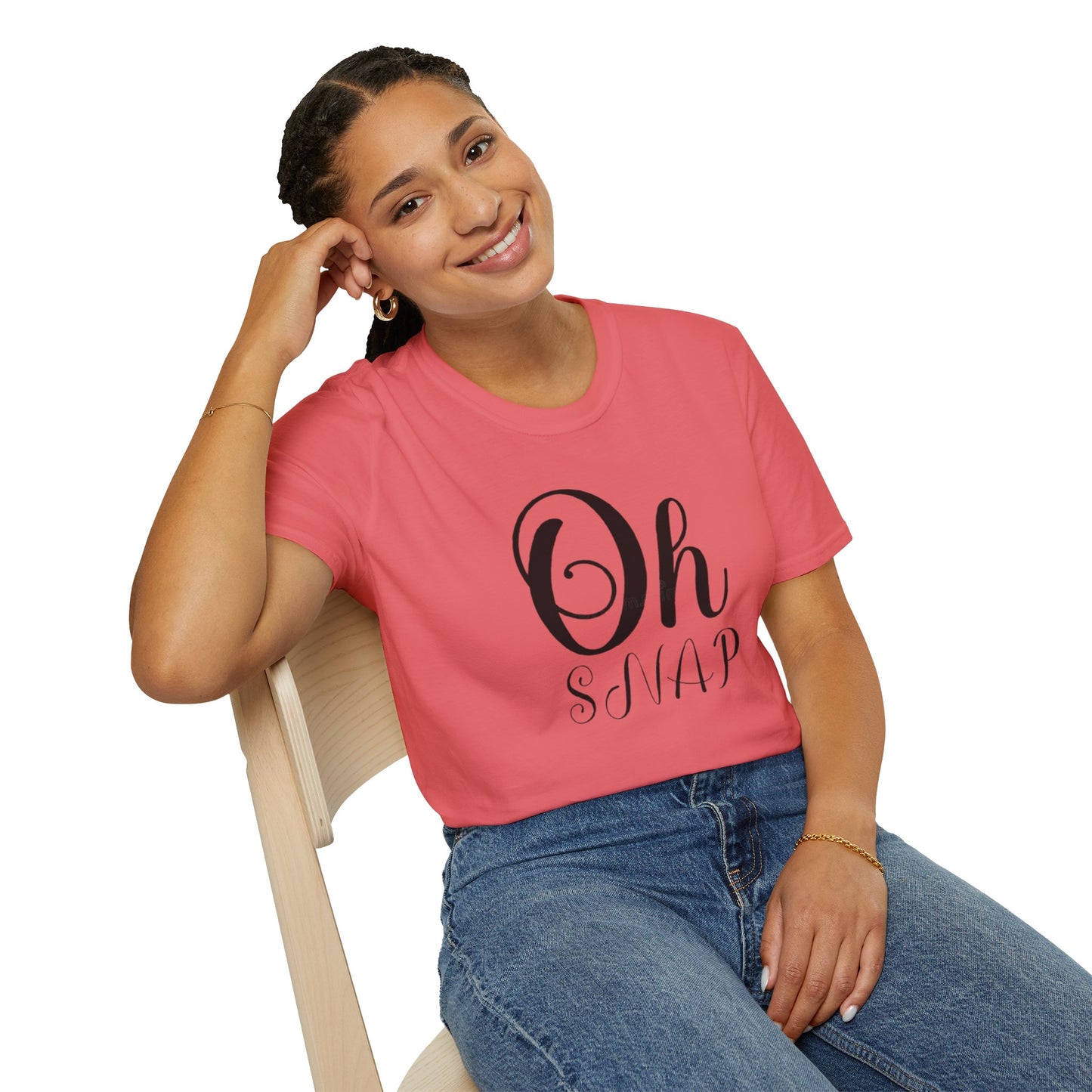 Funny Oh Snap Unisex Softstyle T-Shirt | Cute Gift for Friends, Family, Birthday, Humor, Casual Wear