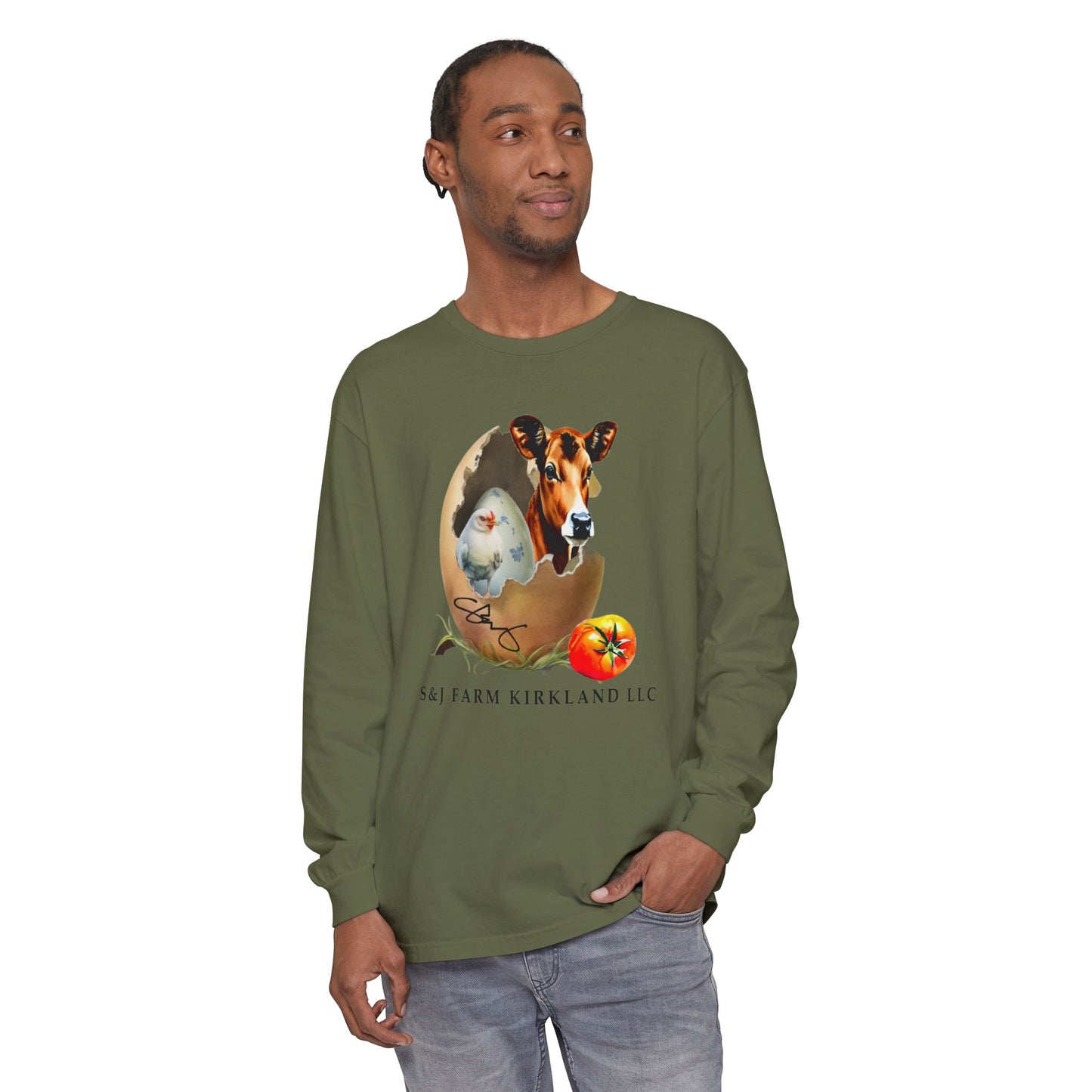 S&J Farm Kirkland LLC - Unisex Garment-dyed Long Sleeve T-Shirt