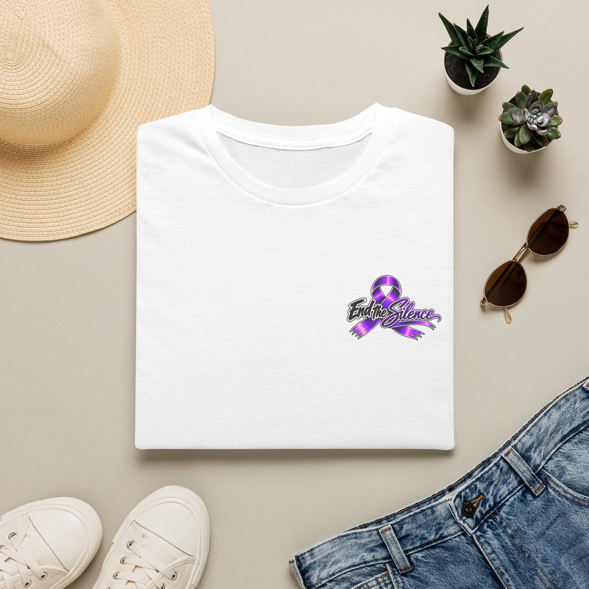 End the Silence – Shades of Domestic Violence Awareness Tee