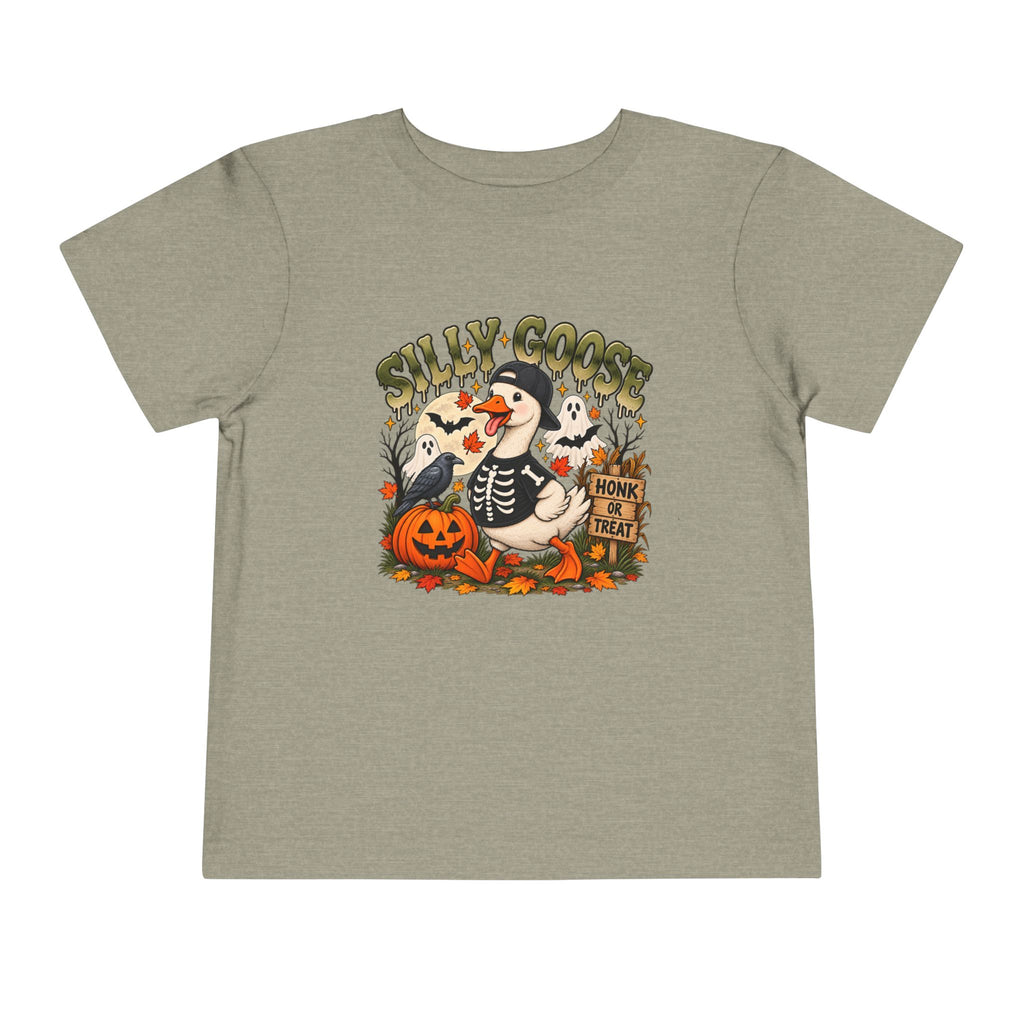 Silly Goose Honk or Treat Toddler Halloween T-Shirt 🪿🎃