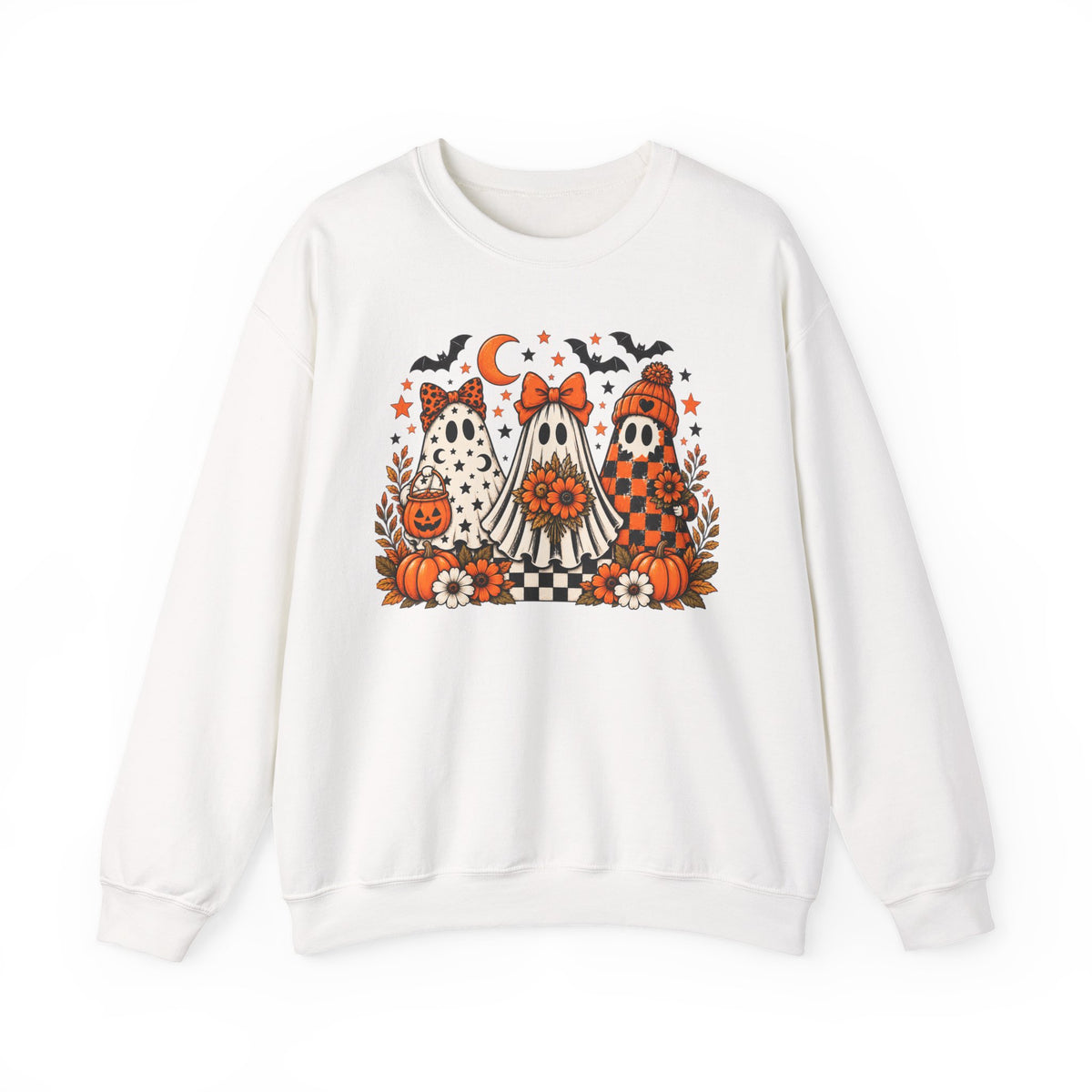 Cute Halloween Ghosts Crewneck Sweatshirt